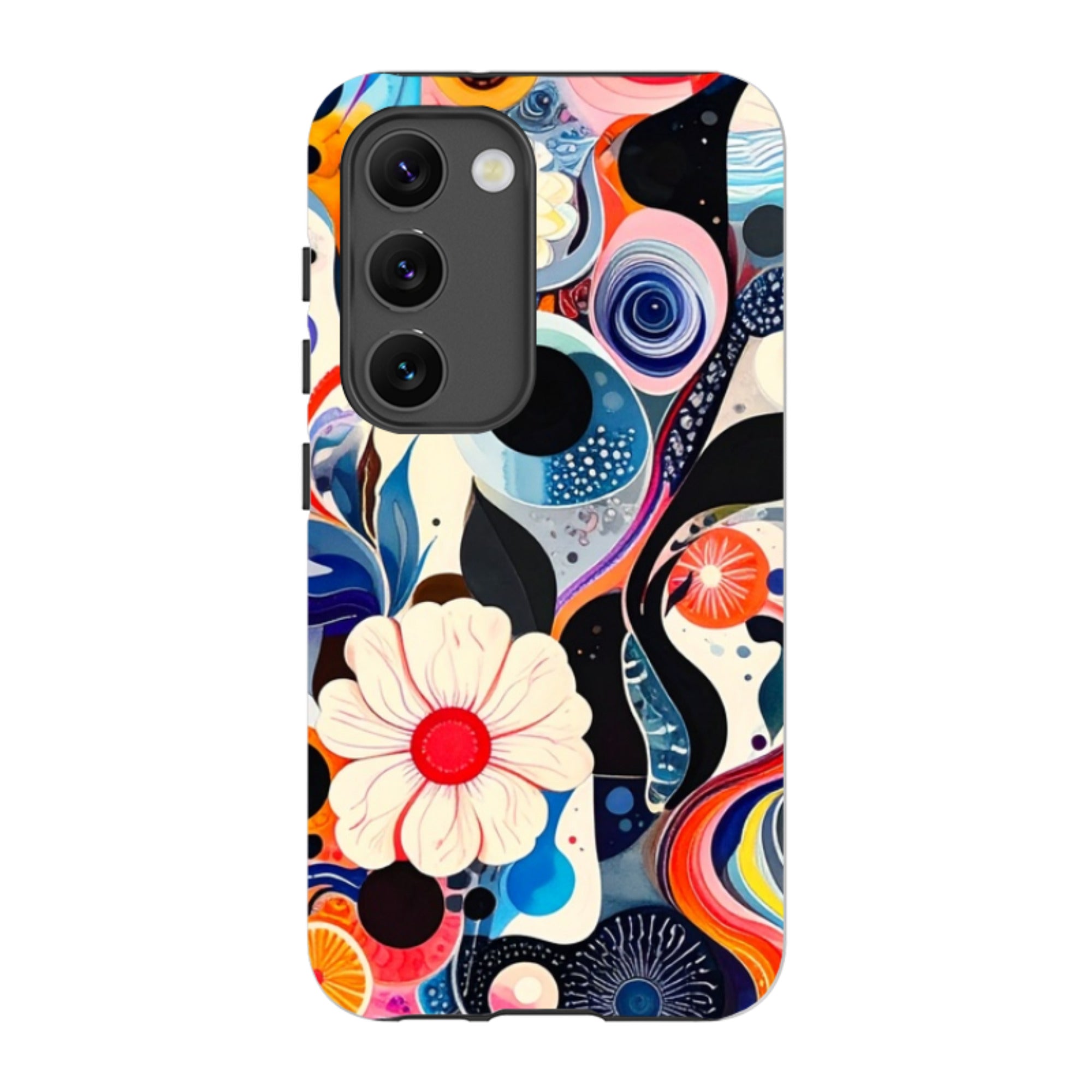 Samsung Tough Case - Floral Marble