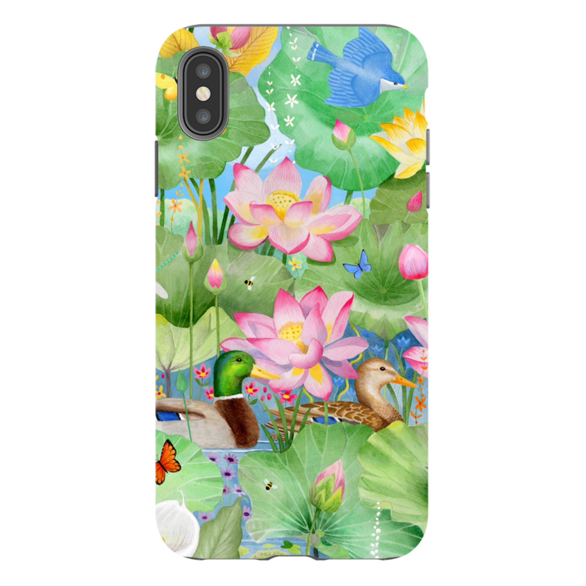 iPhone Tough Case - Waterlily Pond By Bex Parkin