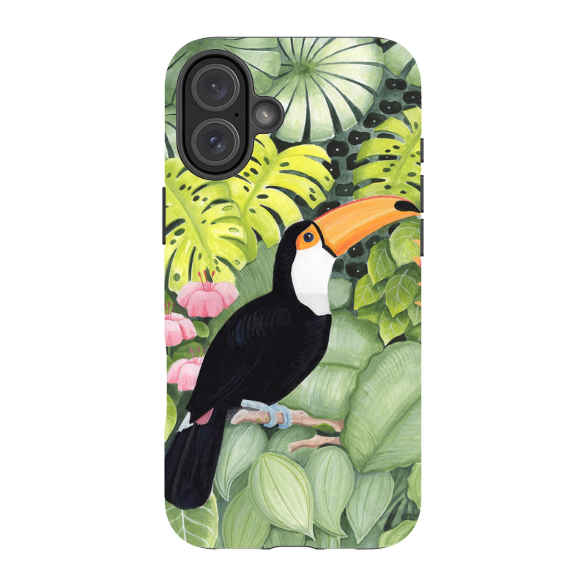 iPhone Tough Case - Toucan In Leaves By Bex Parkin
