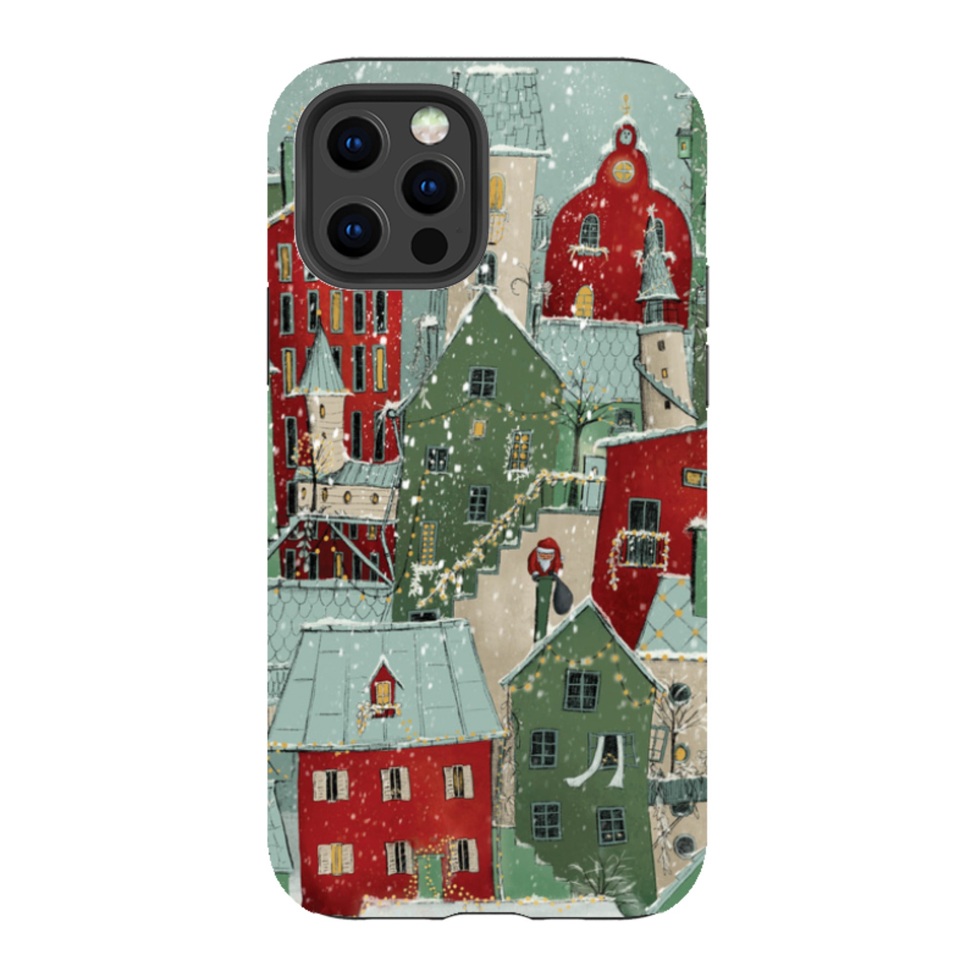 iPhone Tough Case - Citywinkles Red By Maja Lindberg