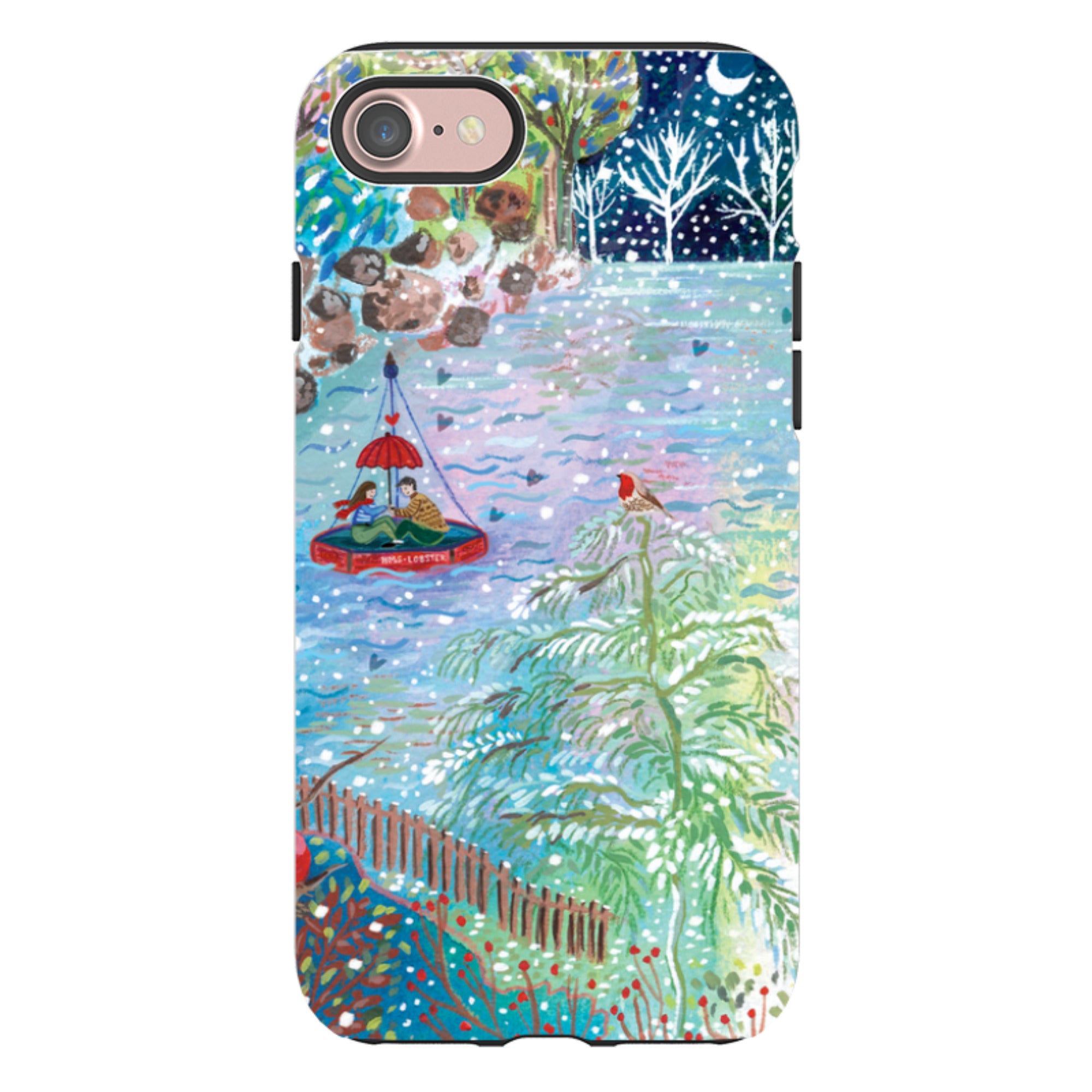 iPhone Tough Case - A Wee Winter Harbour By Emma Frances Grant