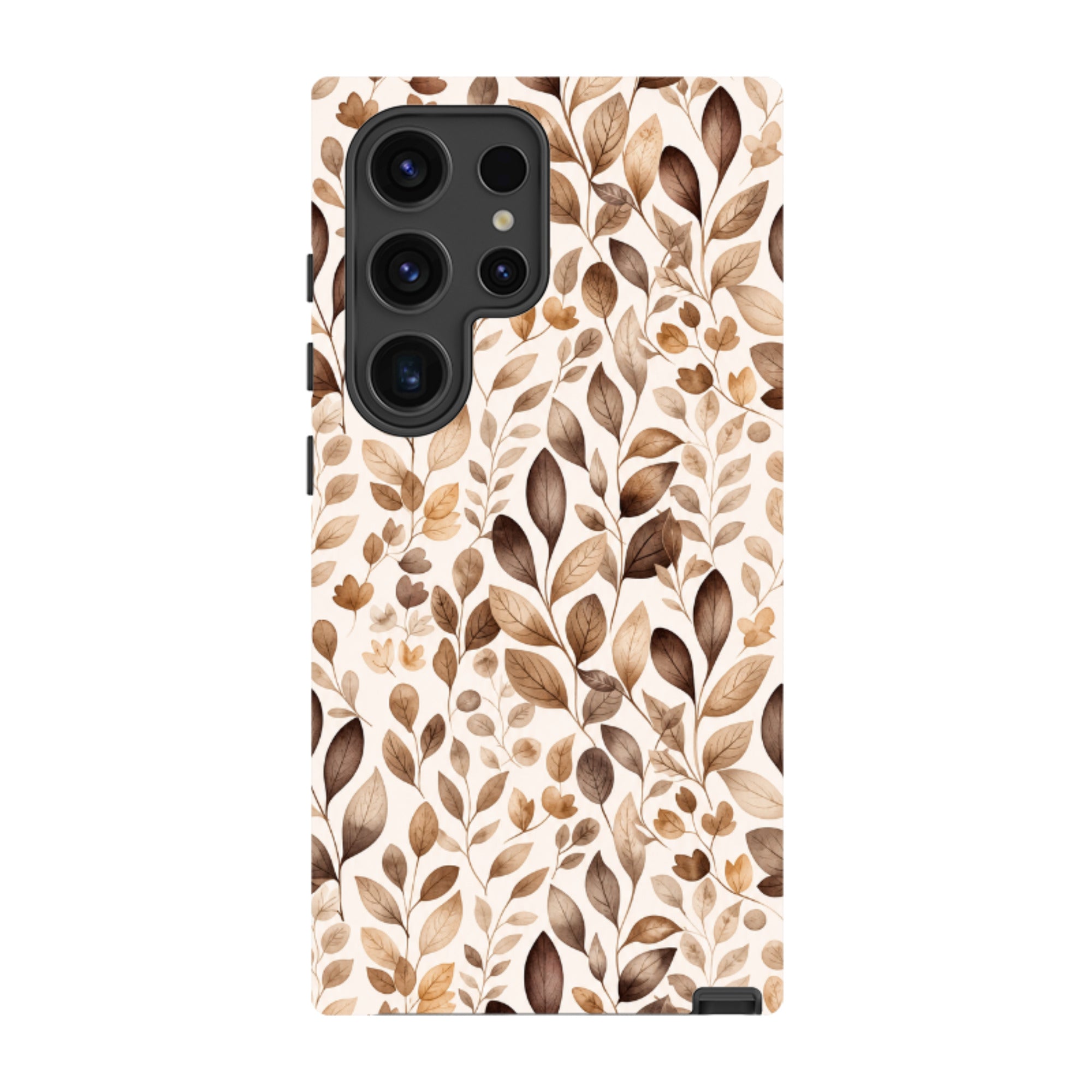 Samsung Tough Case - Beige Aesthetic Leaves