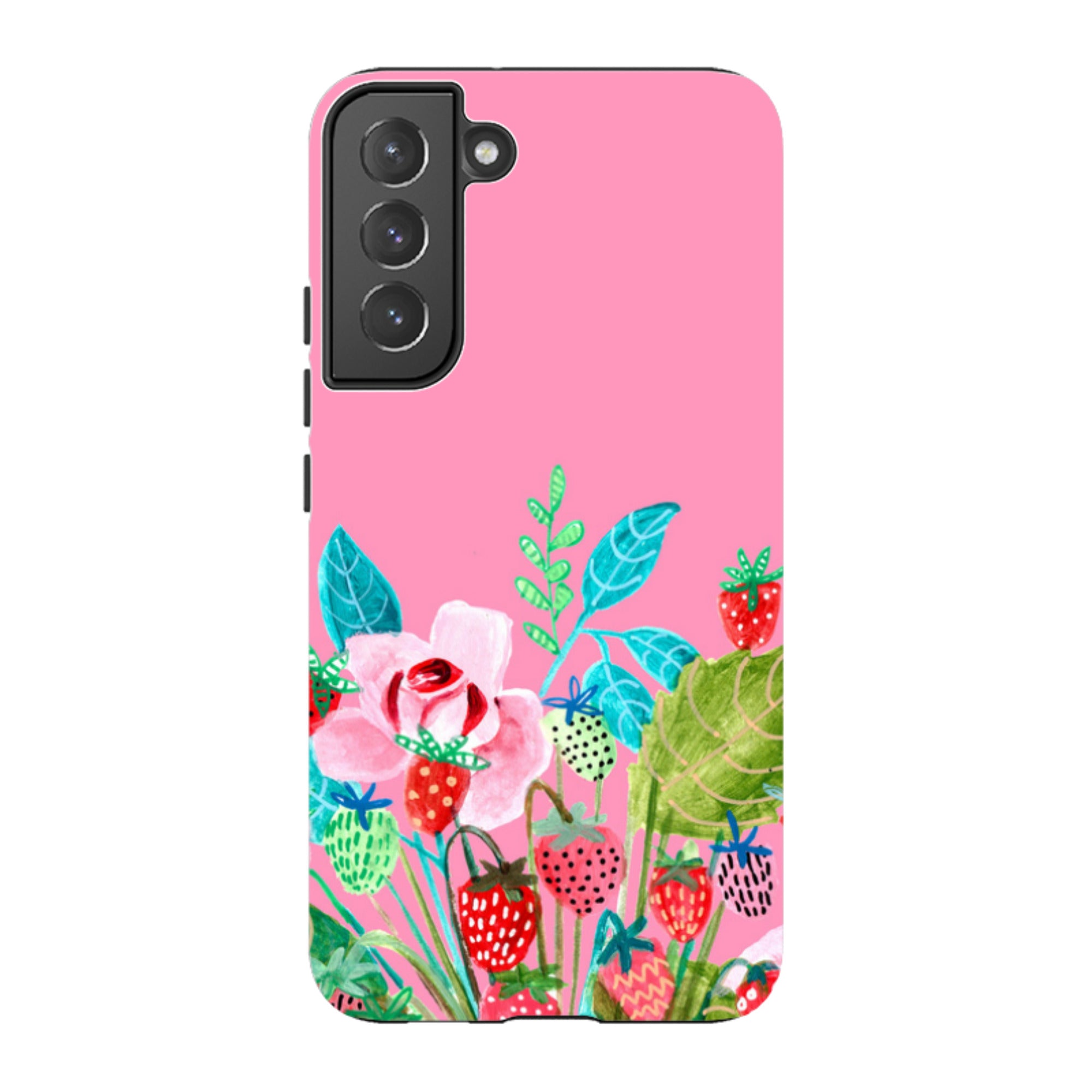 Samsung Tough Case - Pink Colour Floral By Caroline Bonne Muller