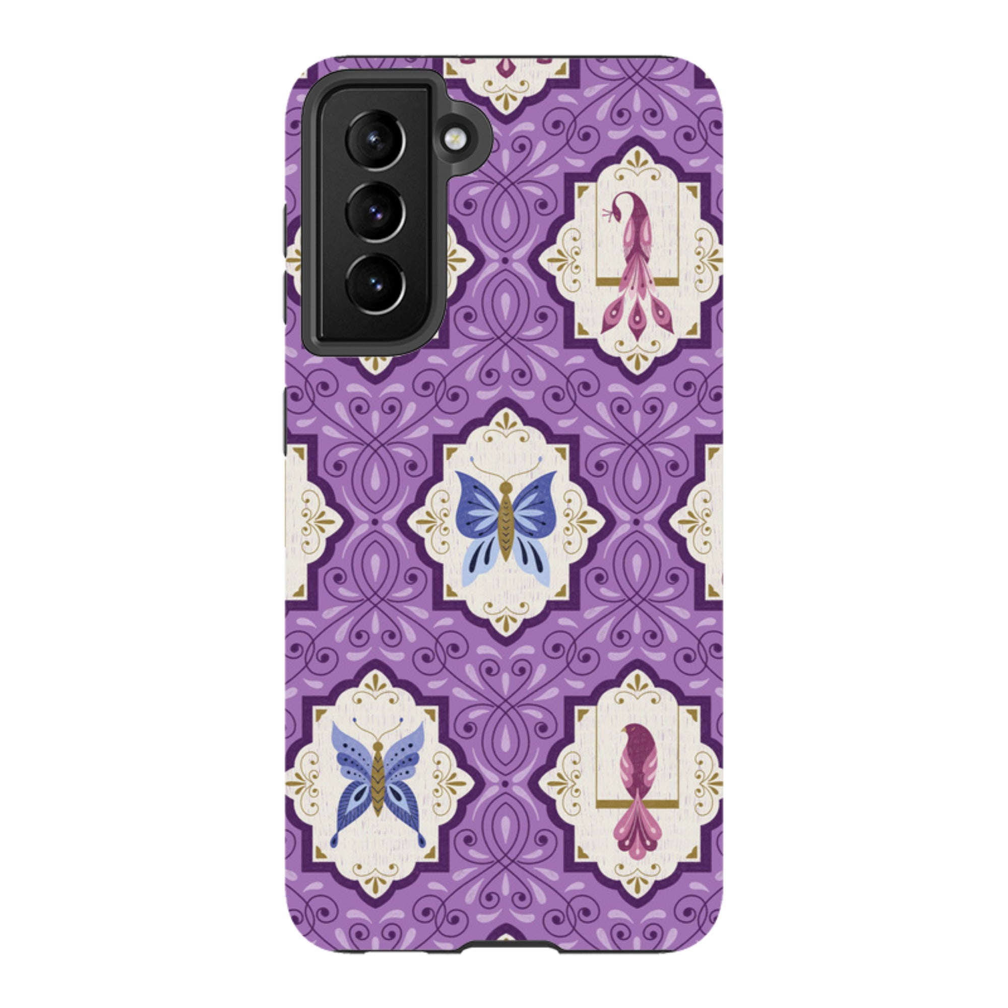 Samsung Tough Case - Wingframes Med Purple By Jenny Zemanek