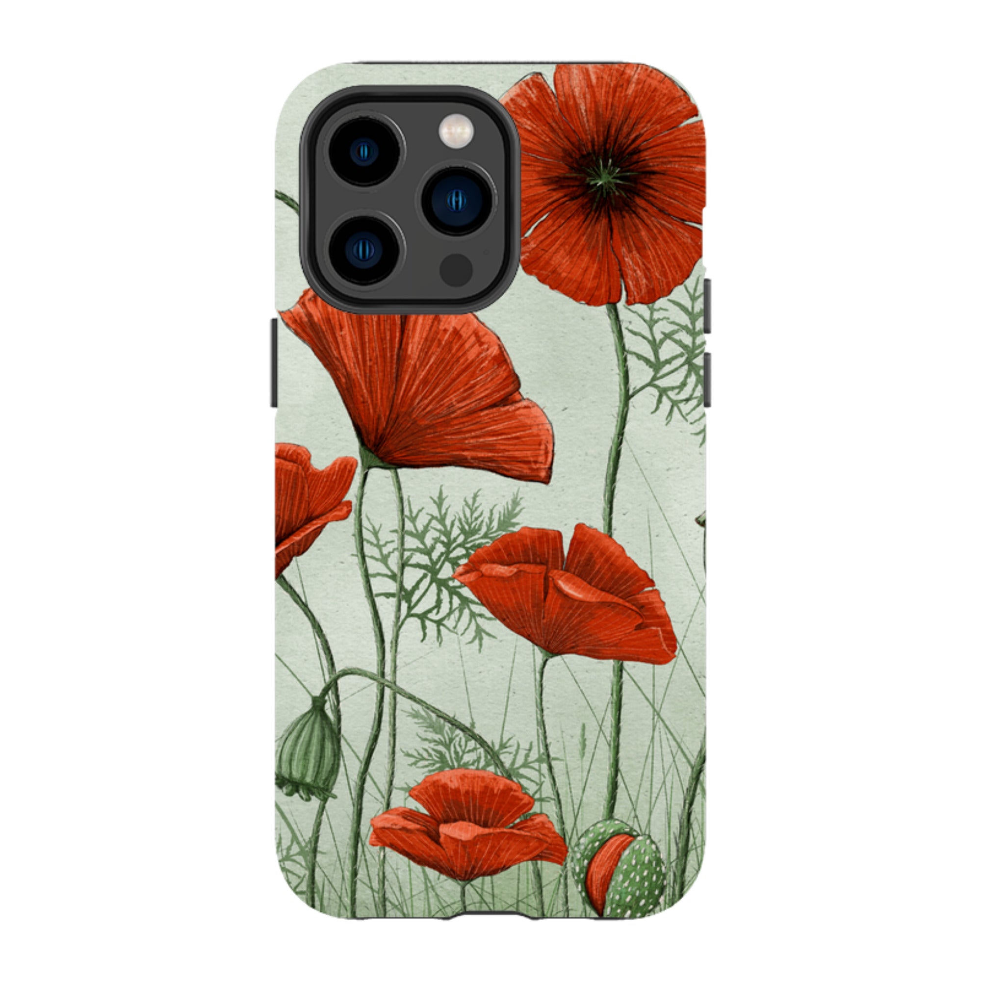 iPhone MagSafe Tough Case - Poppies By Maja Lindberg