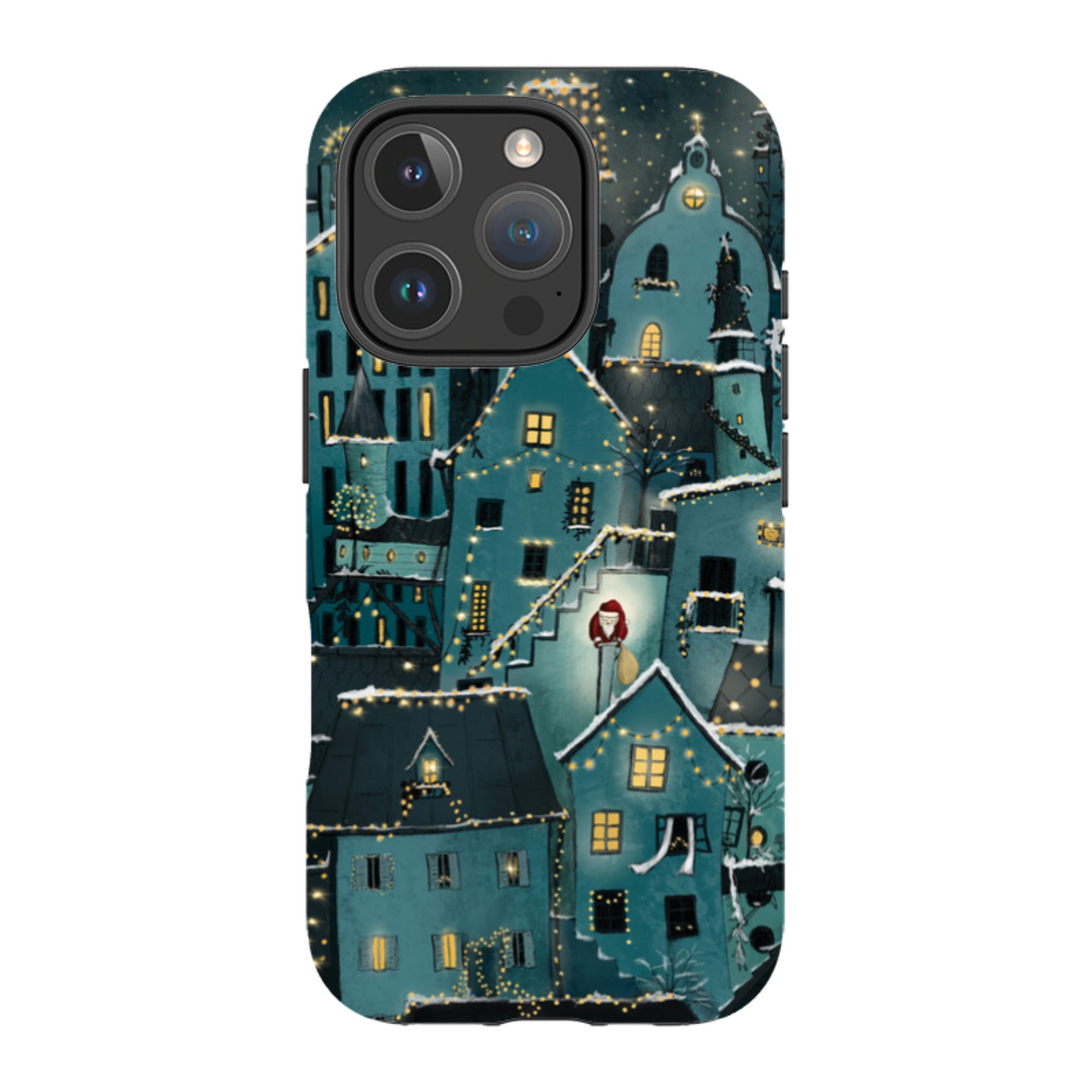 iPhone Tough Case - Citywinkles Blue By Maja Lindberg