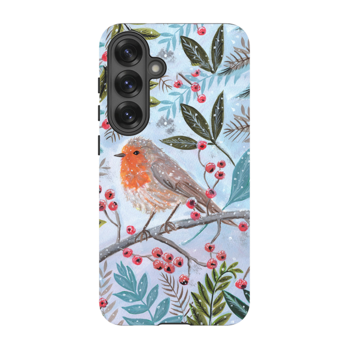 Samsung Tough Case - Robin With Berries By Mary Stubberfield