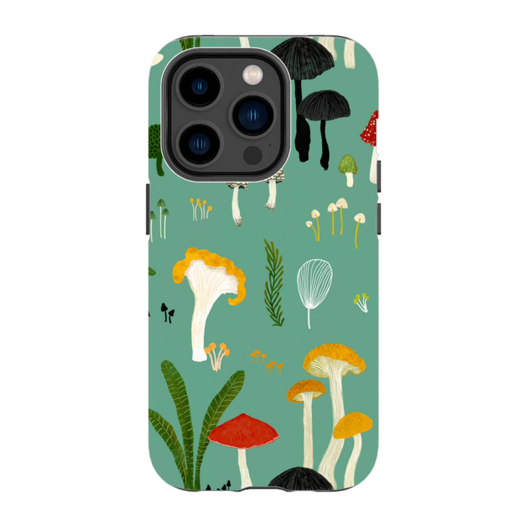 iPhone Tough Case - Mushroom Pattern By Katherine Quinn