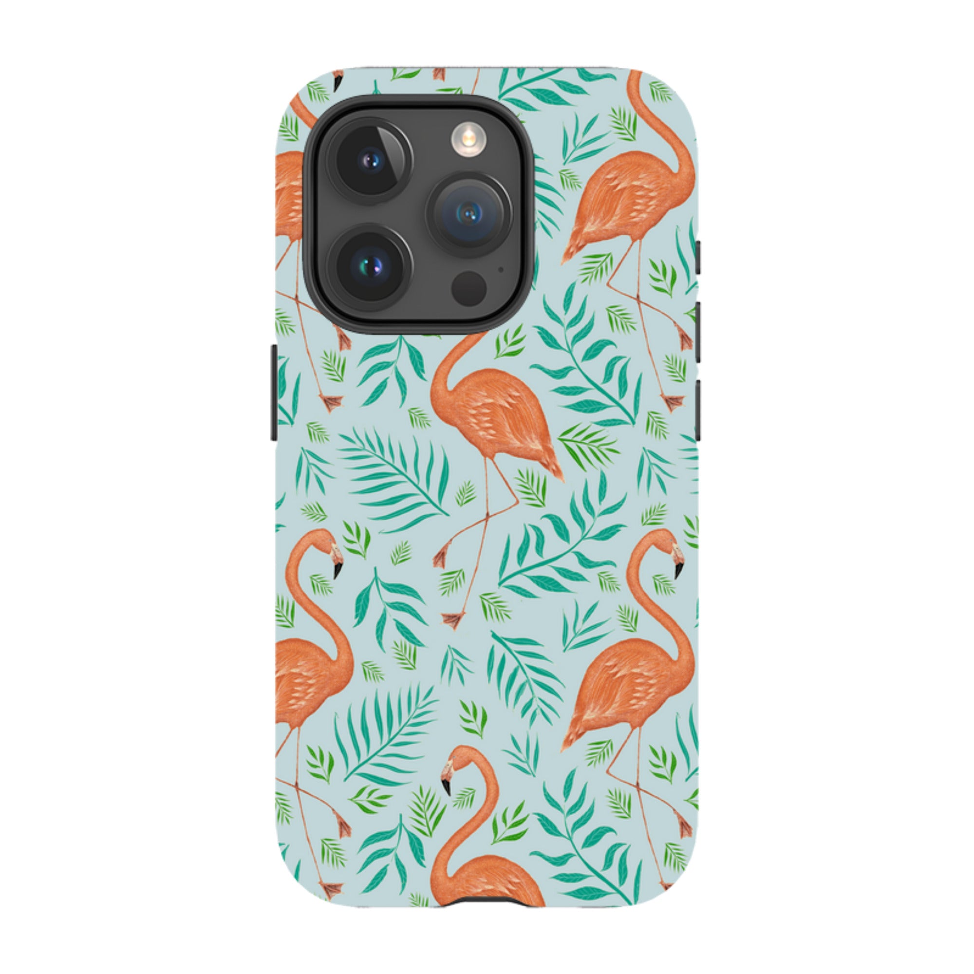 iPhone MagSafe Tough Case -  Flamingo Pattern By Catherine Rowe