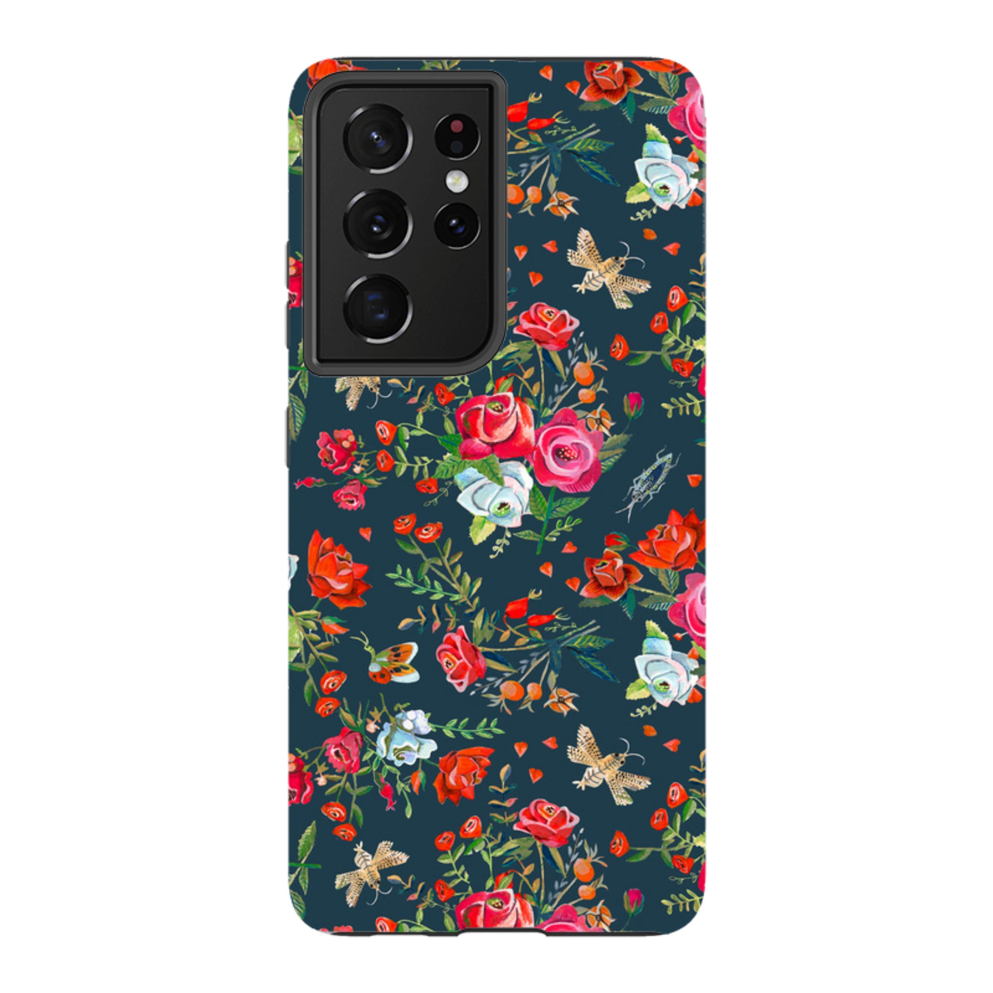 Samsung Tough Case - Blue Roses By Caroline Bonne Muller