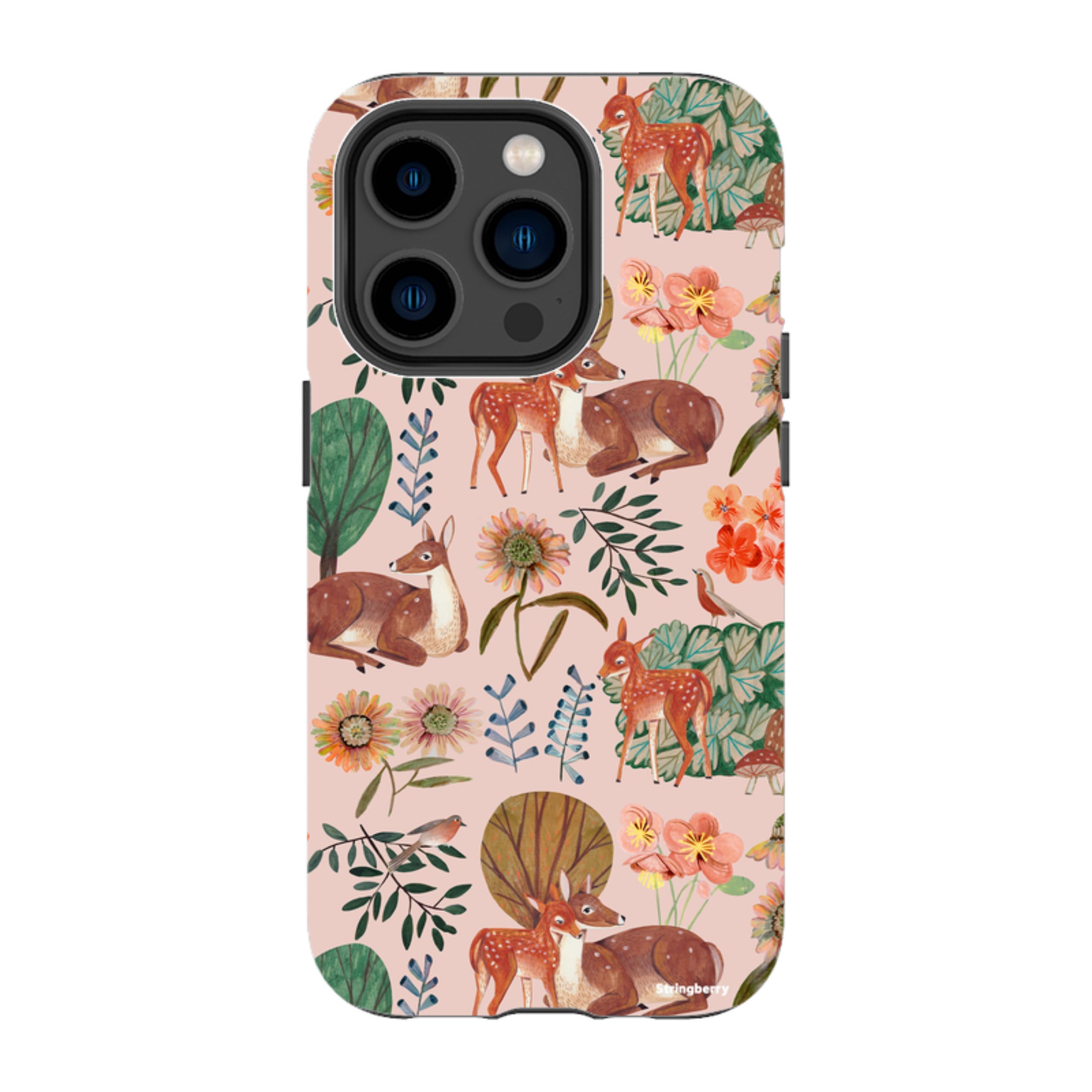 iPhone Tough Case - Deer Pattern By Caroline Bonne Muller