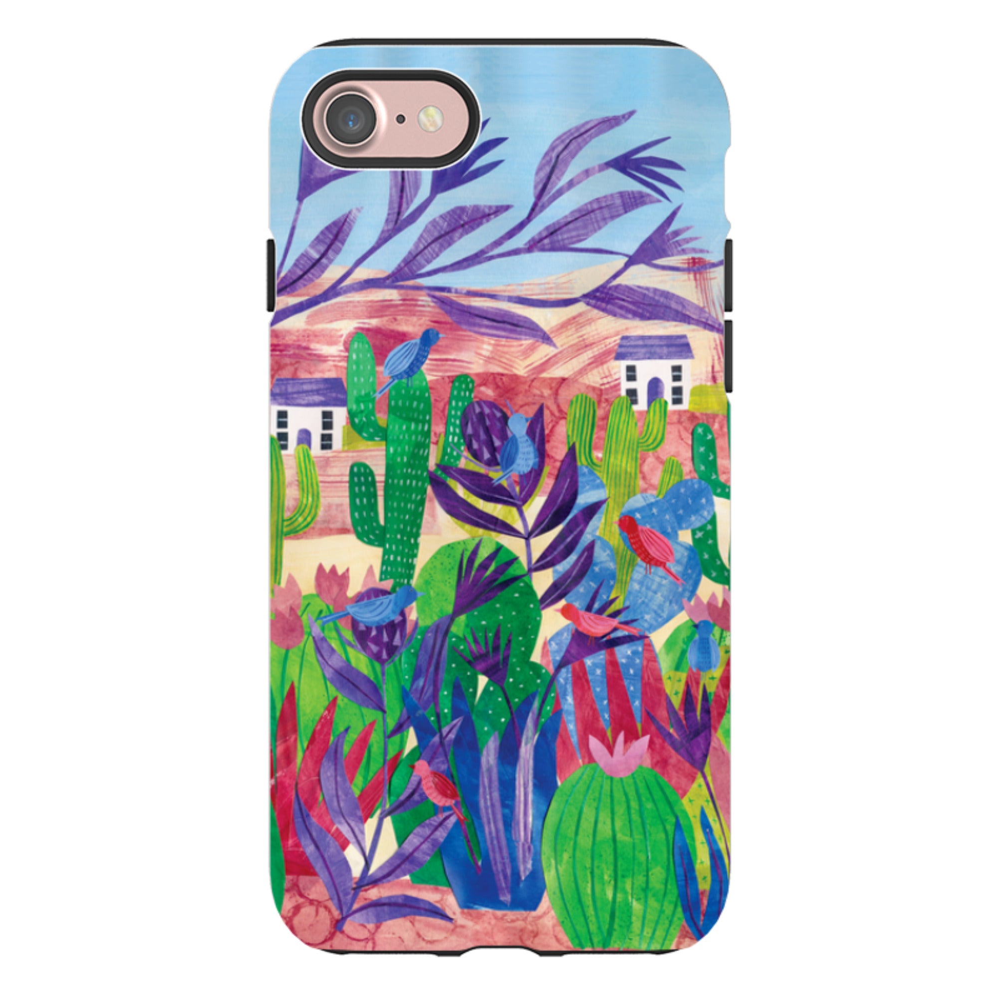iPhone Tough Case - Desert Cactus By Tracey English