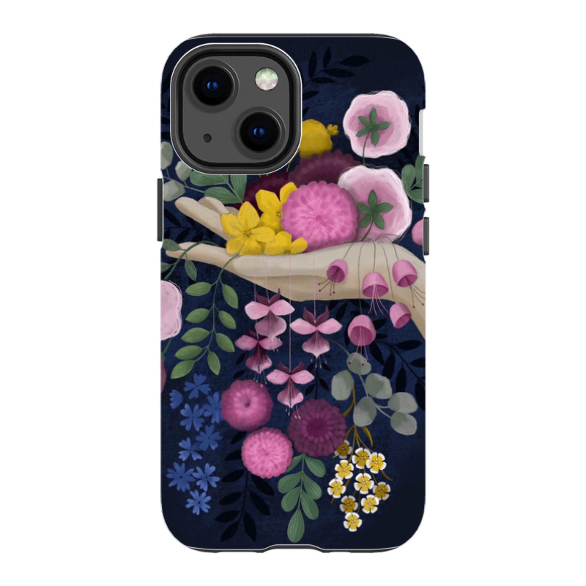 iPhone Tough Case - Flower Hand By Bex Parkin