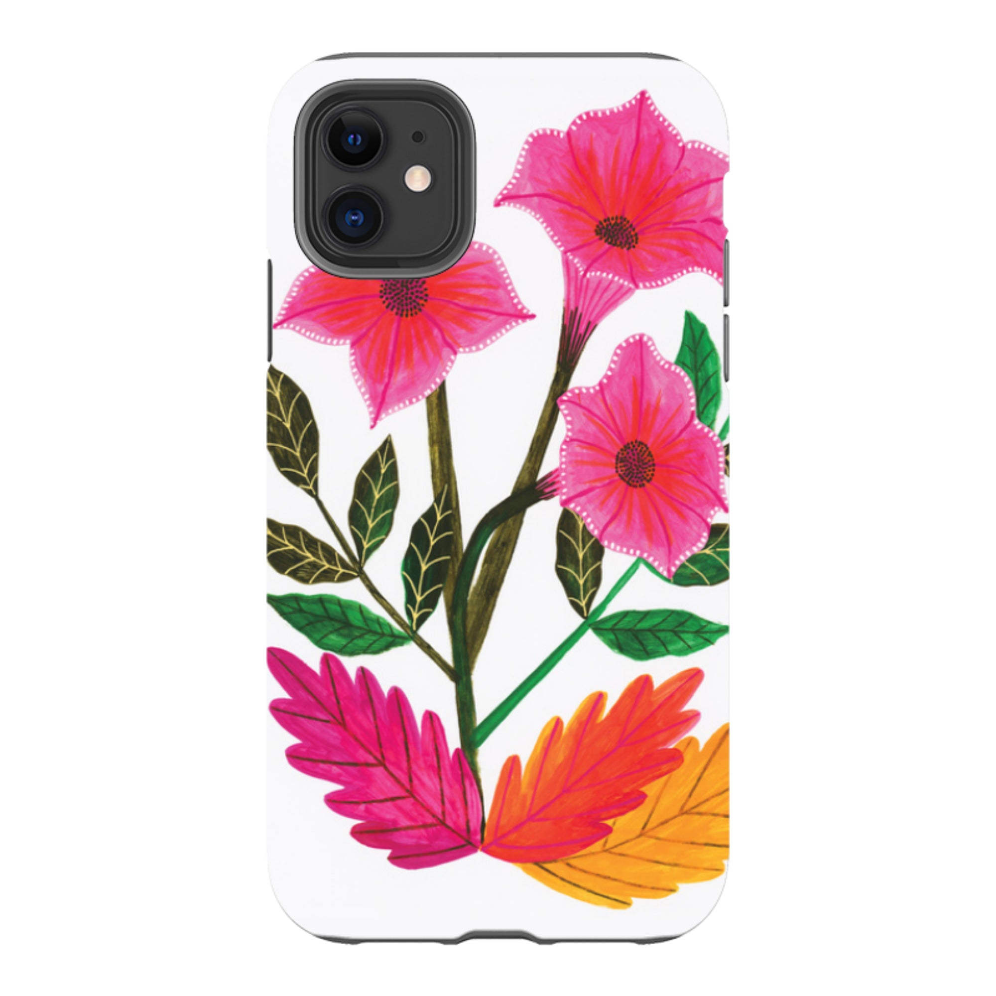iPhone Tough Case - Trumpet Flowers By Lee Foster Wilson