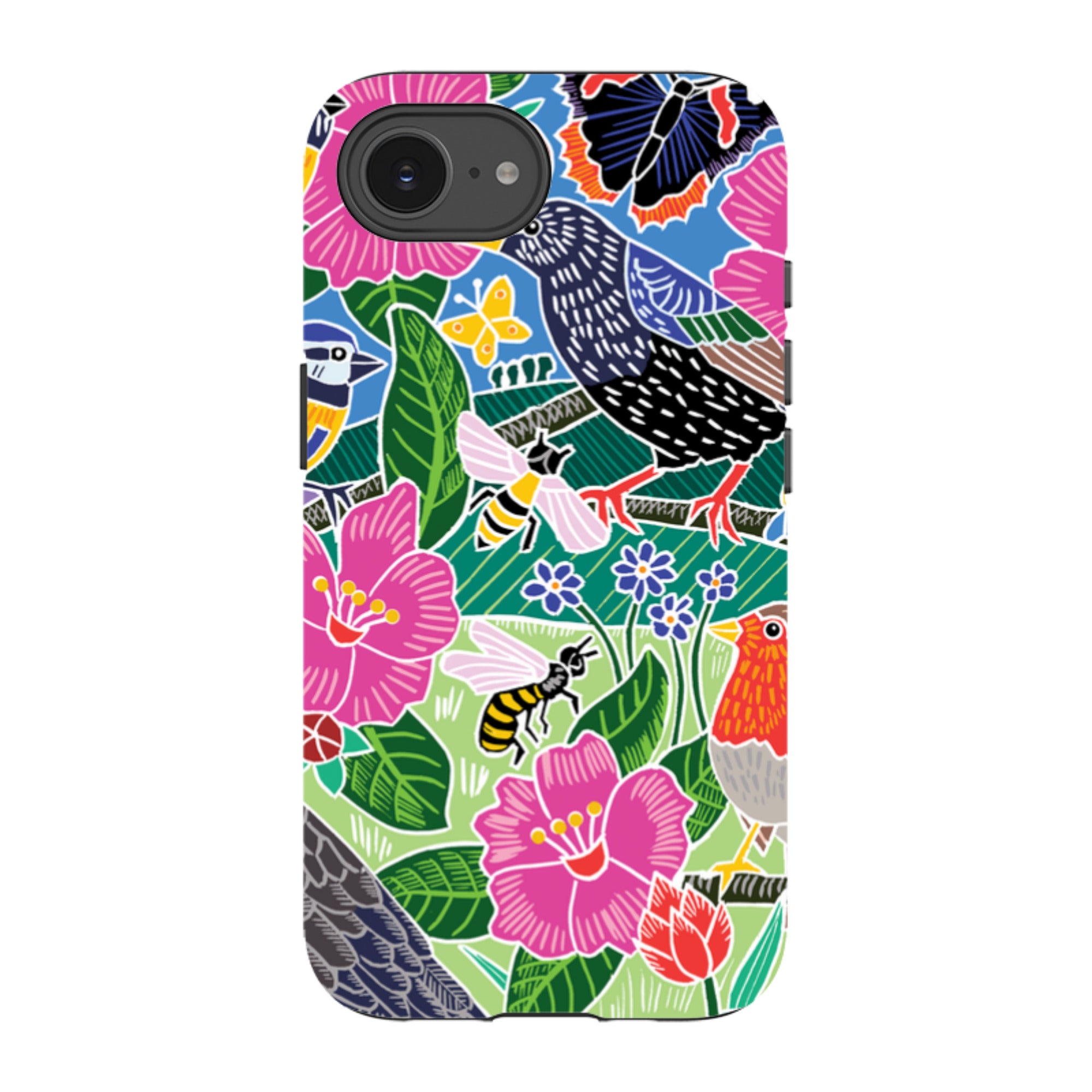 iPhone Tough Case - Garden Bird Jigsaw A By Kate Heiss