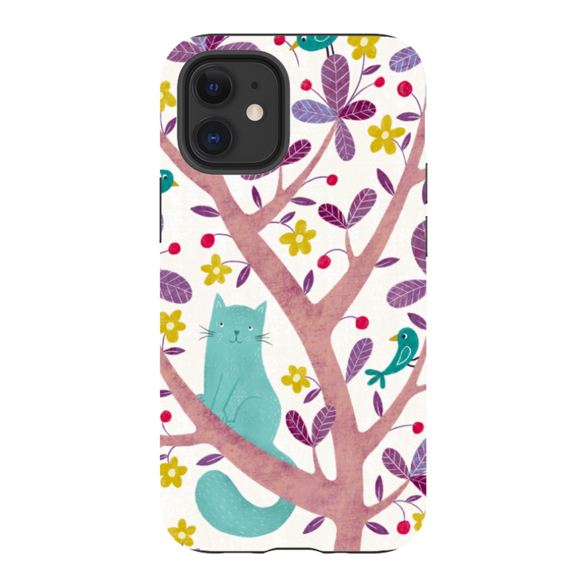iPhone Tough Case - Cat And Bird By Suzy Taylor