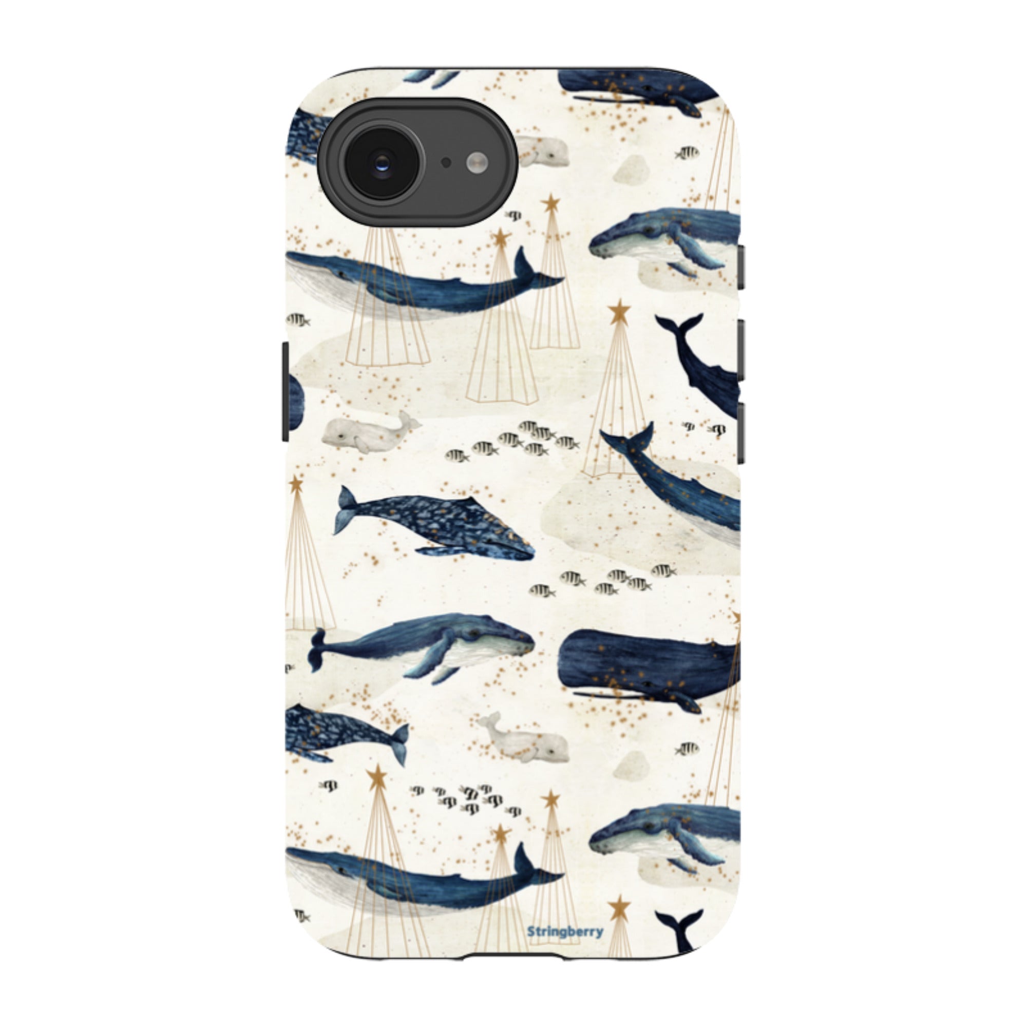 iPhone Tough Case - Christmas Whale III By Katherine Quinn