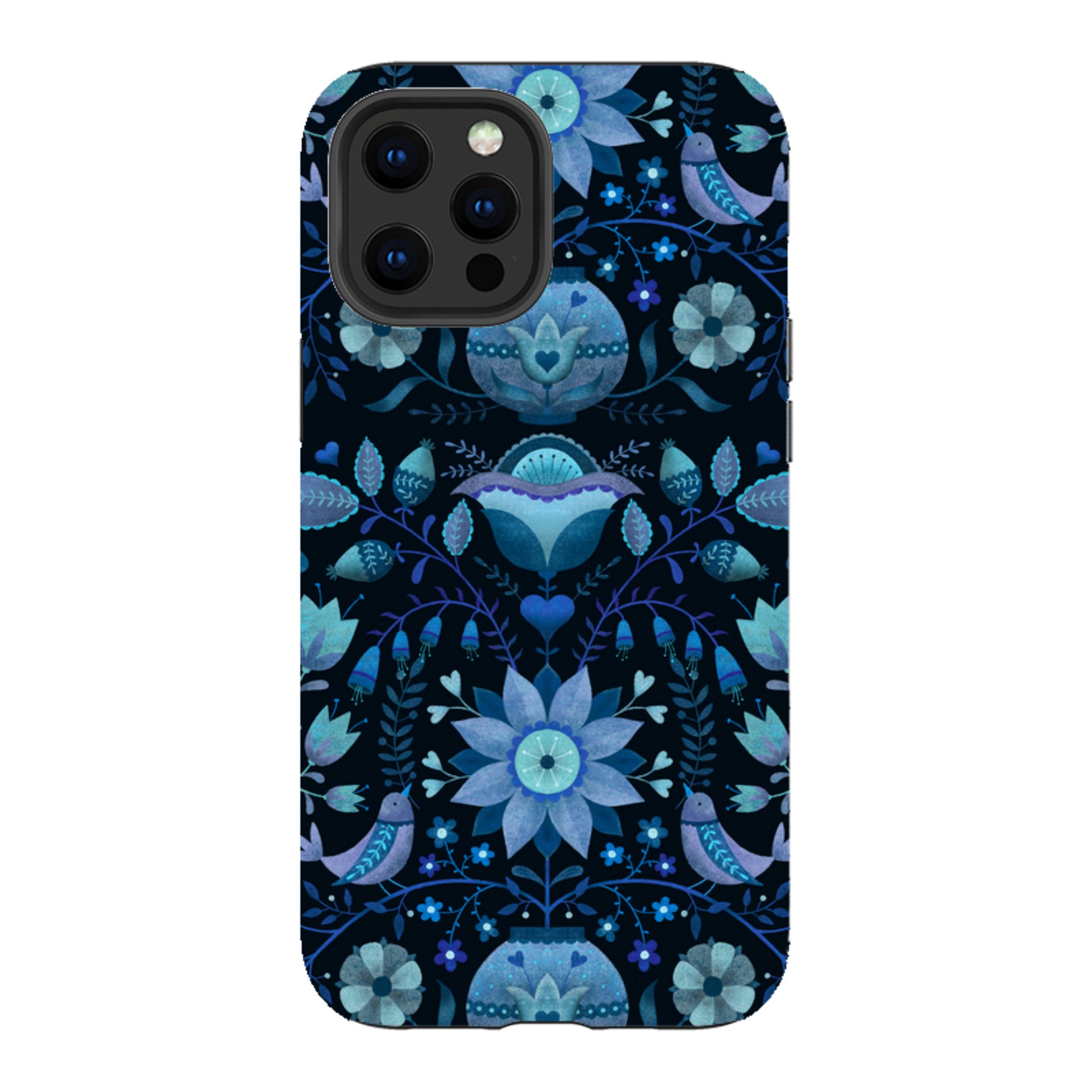 iPhone Tough Case - Blue Folk By Suzy Taylor