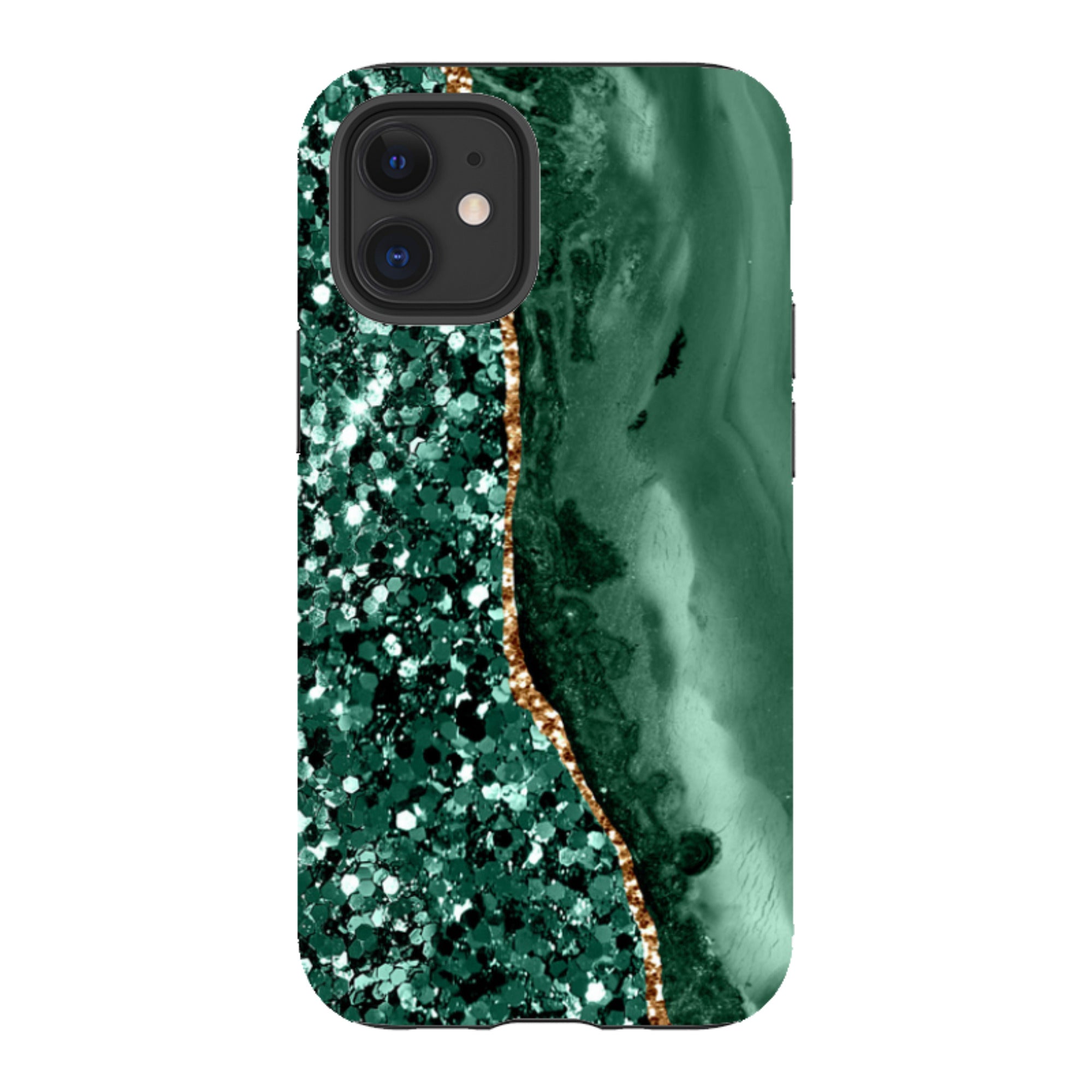iPhone Tough Case - Green Shade (case does not glitter)