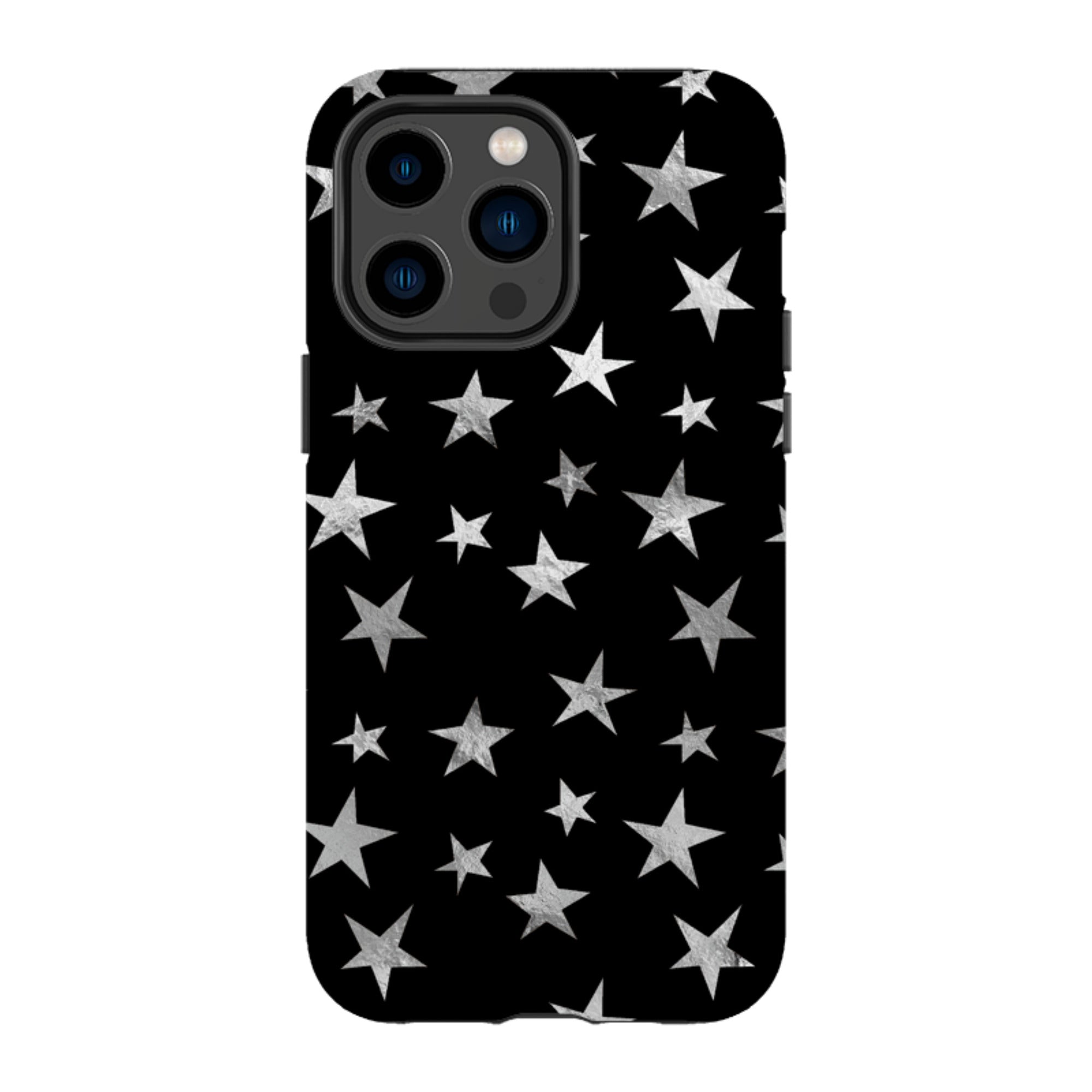 iPhone MagSafe Tough Case - Black and Silver Stars