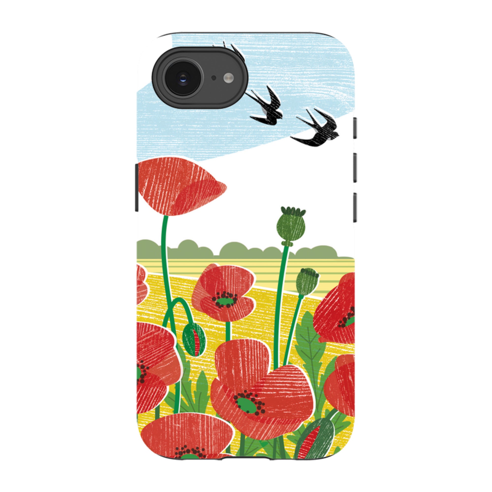 iPhone Tough Case - Poppy Fields By Liane Payne