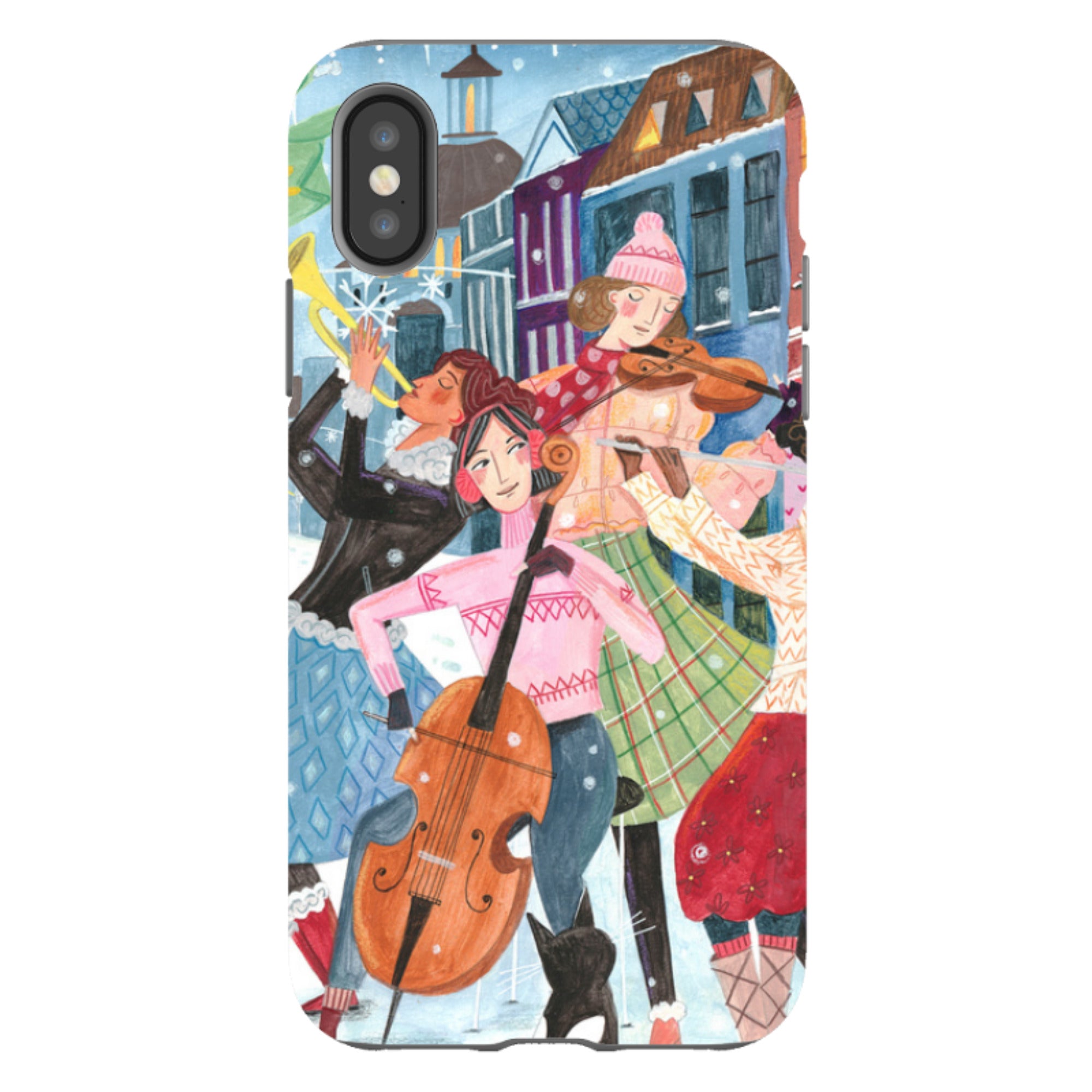 iPhone Tough Case - Musical Winter By Caroline Bonne Muller