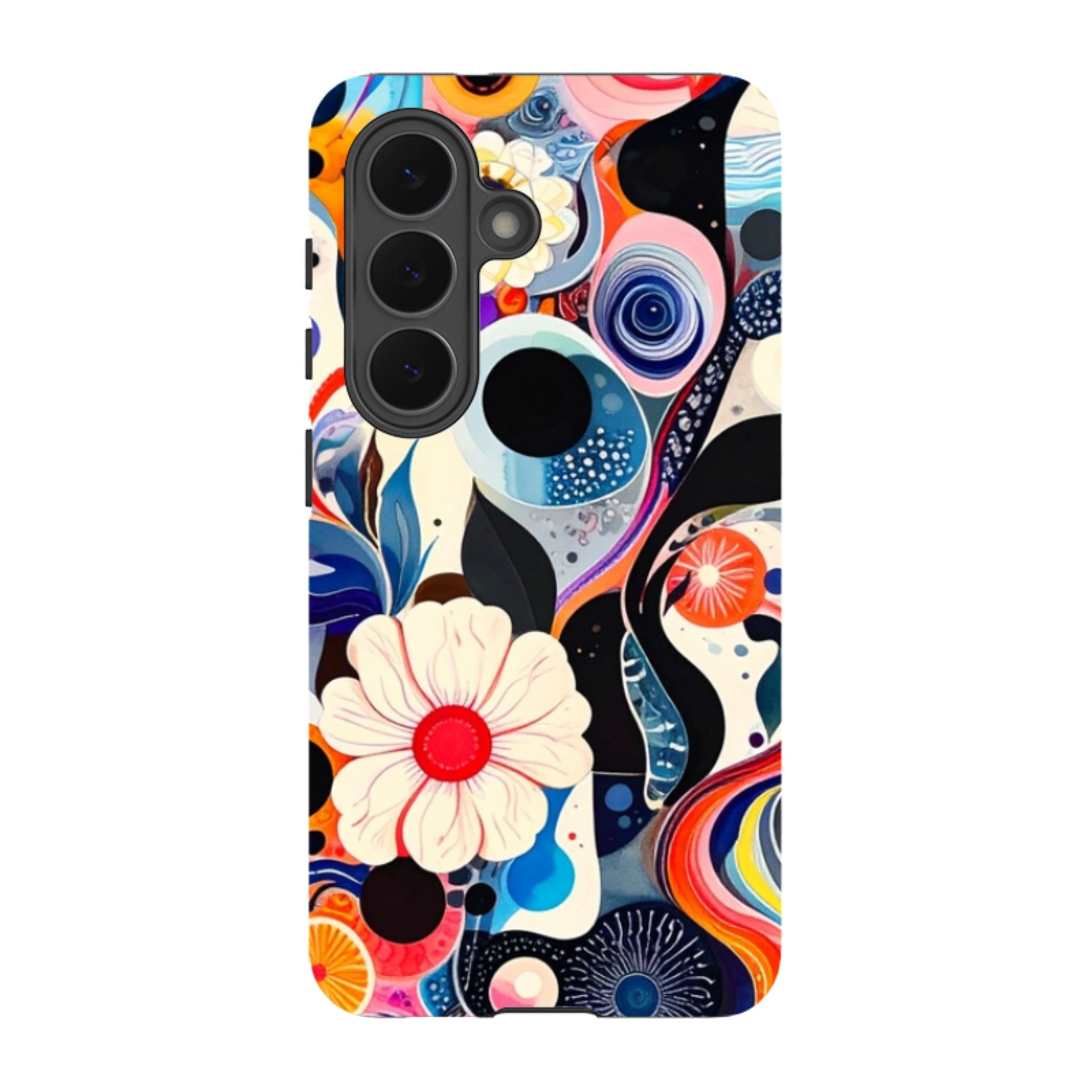 Samsung Tough Case - Floral Marble