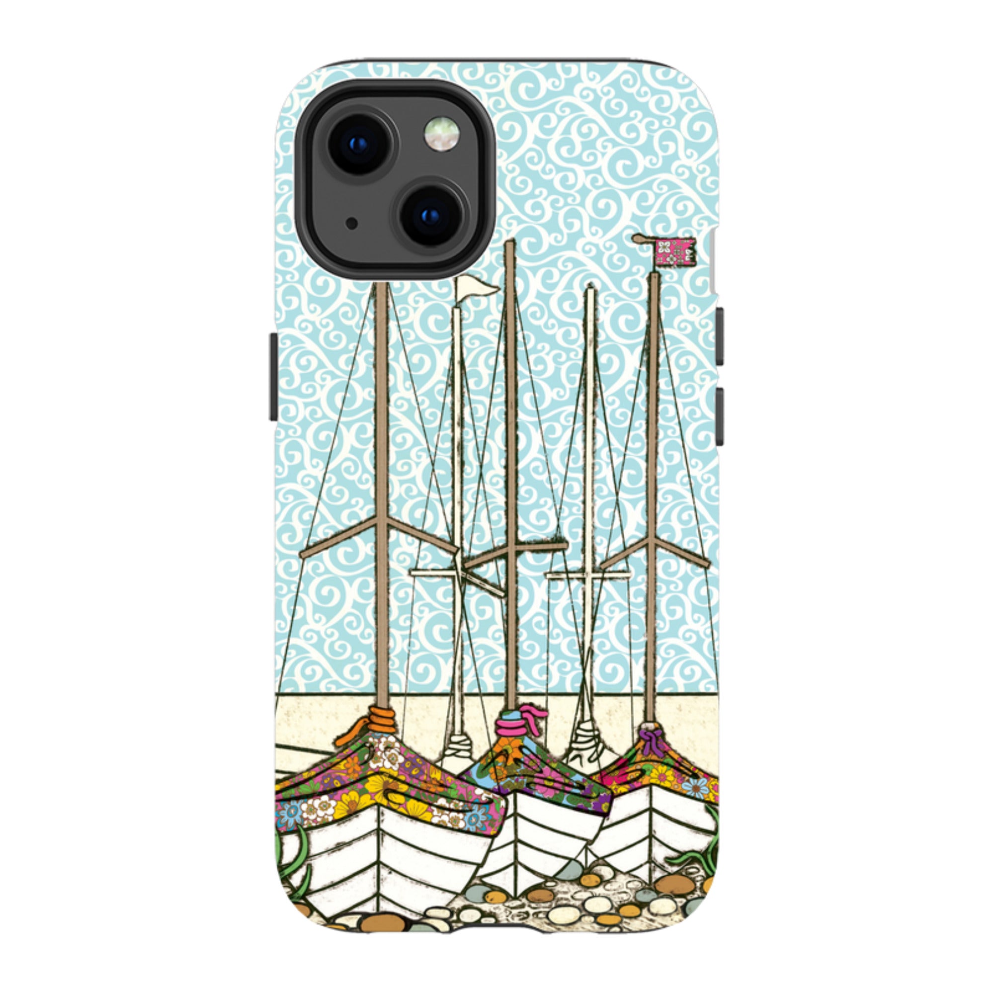 iPhone MagSafe Tough Case -  Boats At Rest By Amelia Bowman