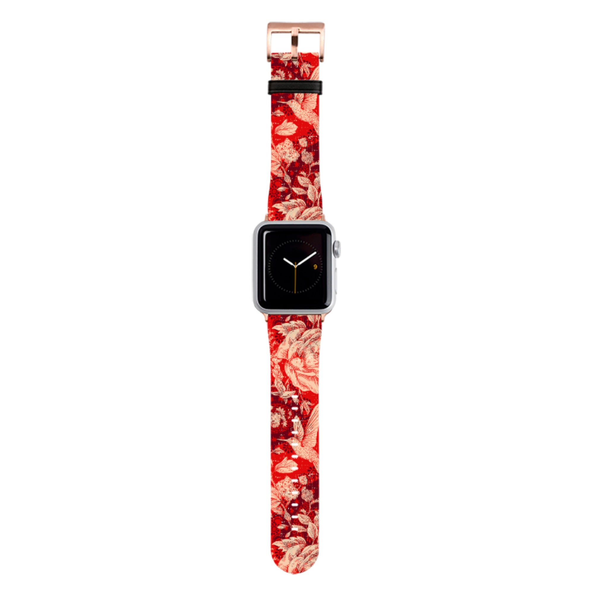 Red Peonies Apple Watch Strap