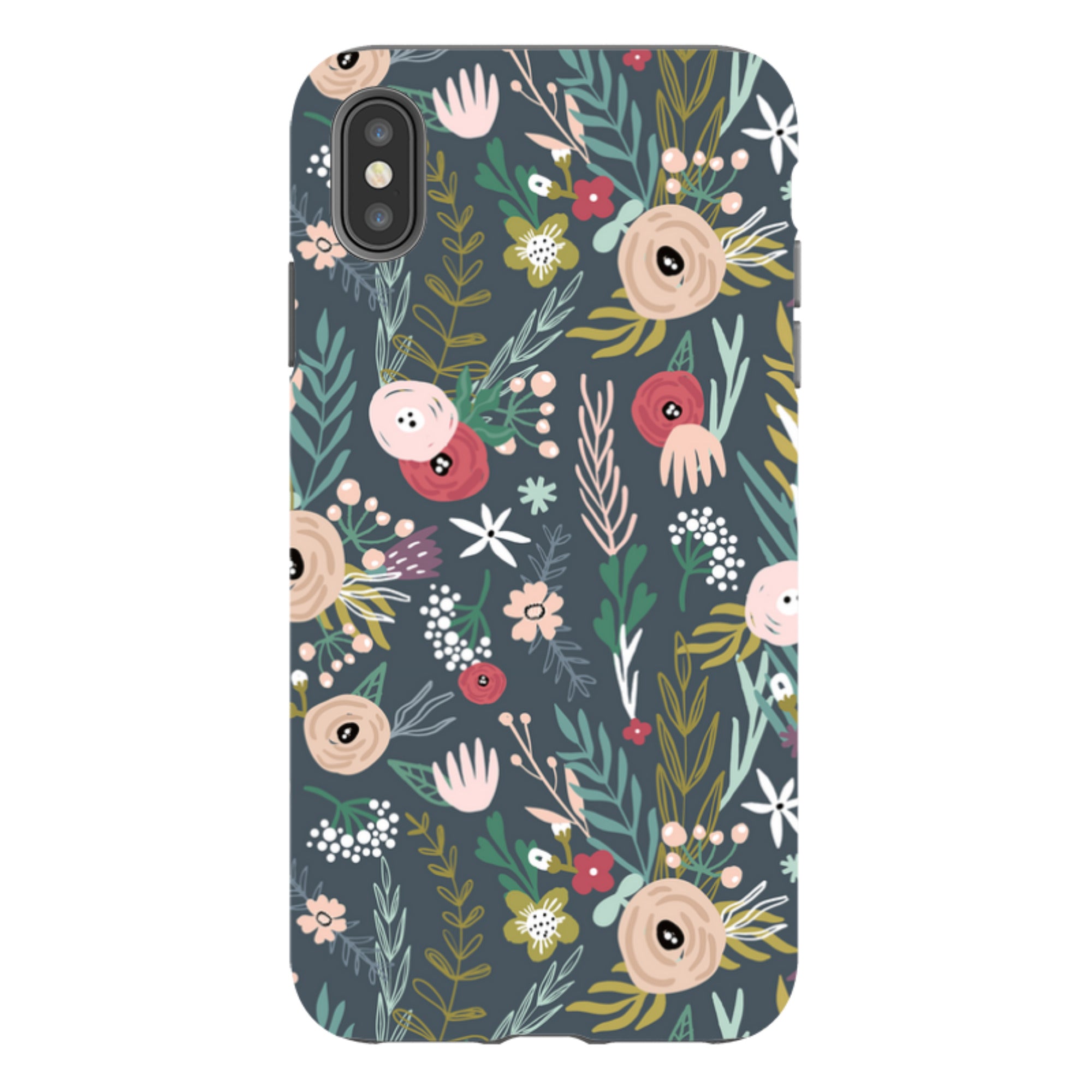 iPhone Tough Case - Winter Scandi Floral