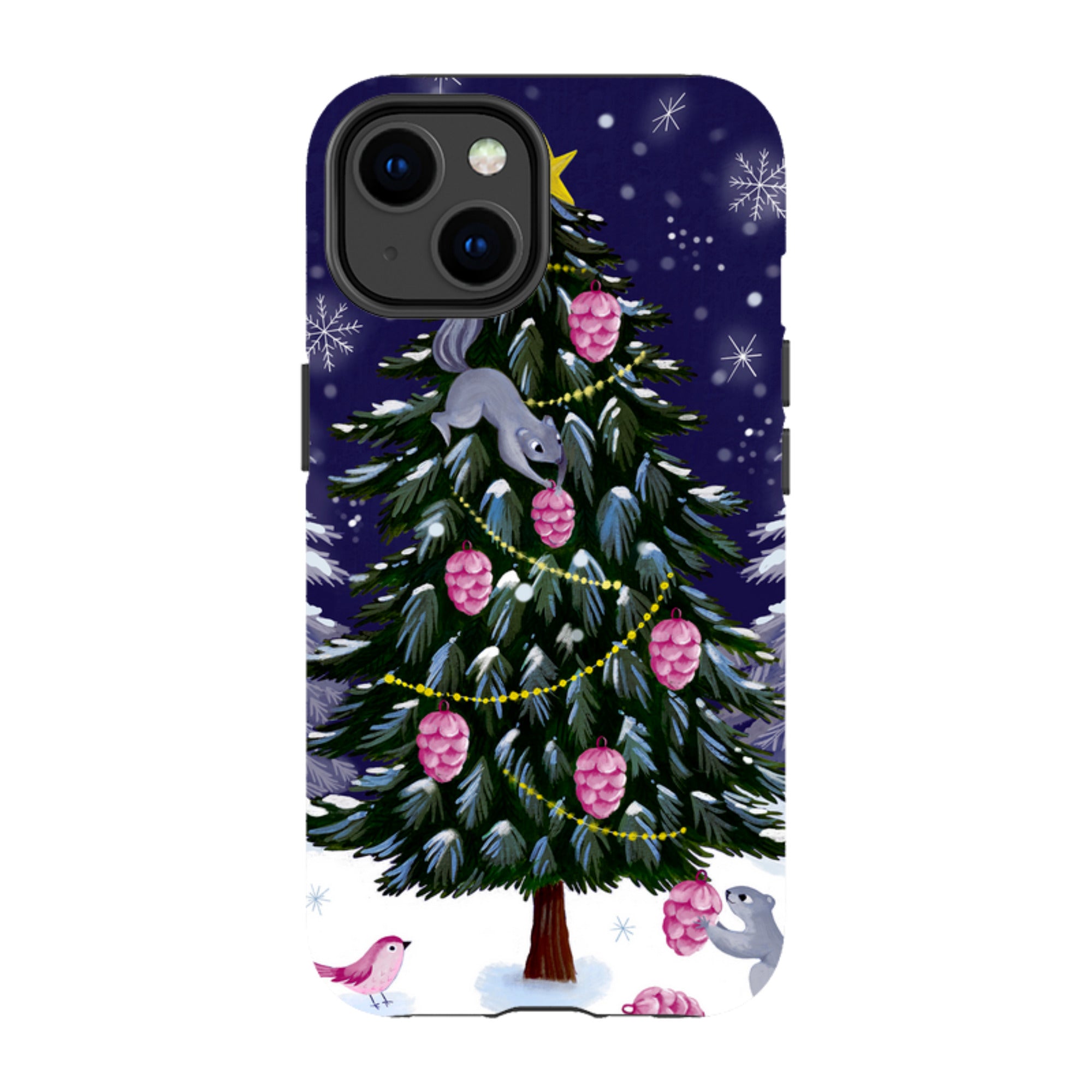 iPhone Tough Case - Squirrel Tree By Bex Parkin