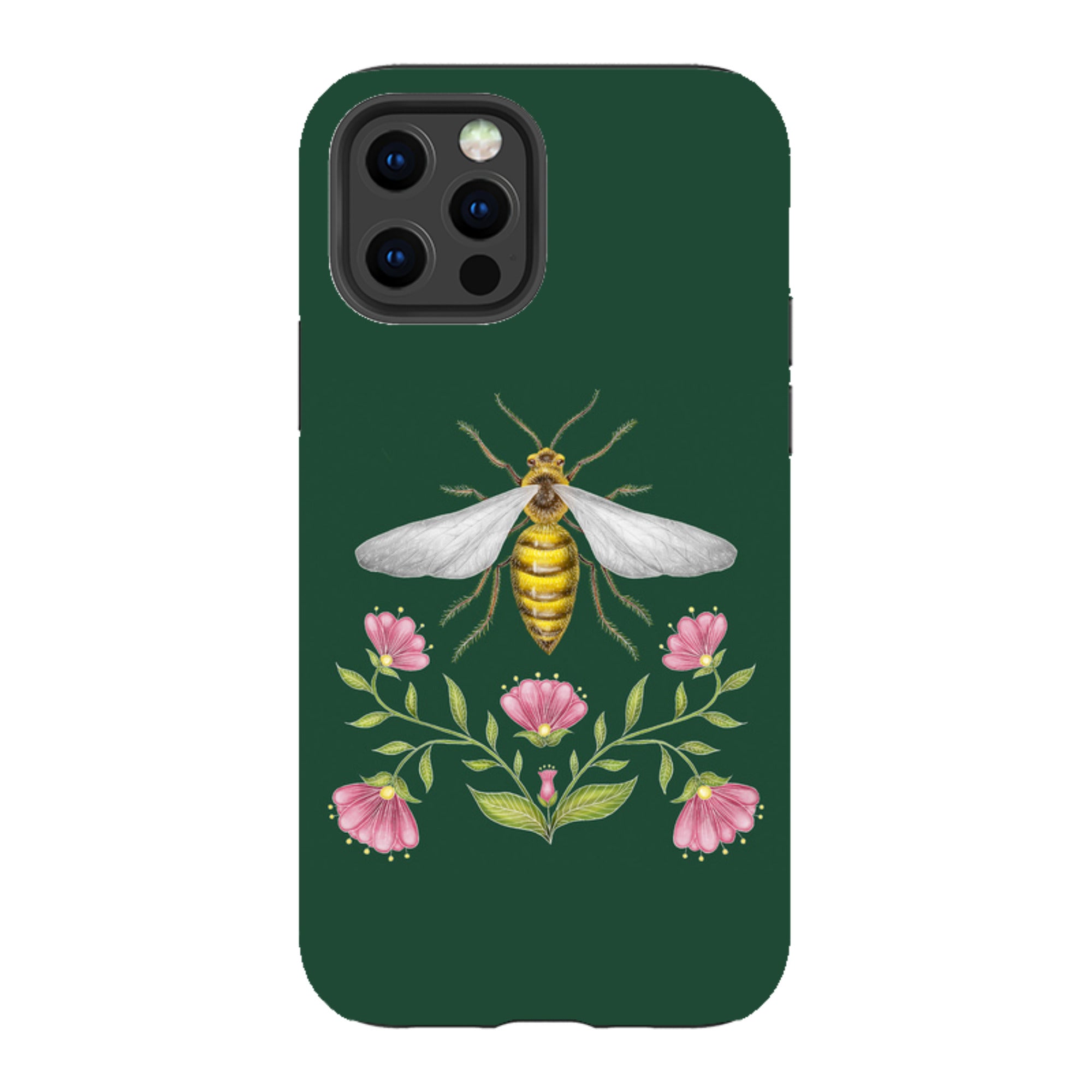 iPhone Tough Case - Wings Of Freedom Emerald By Catherine Rowe