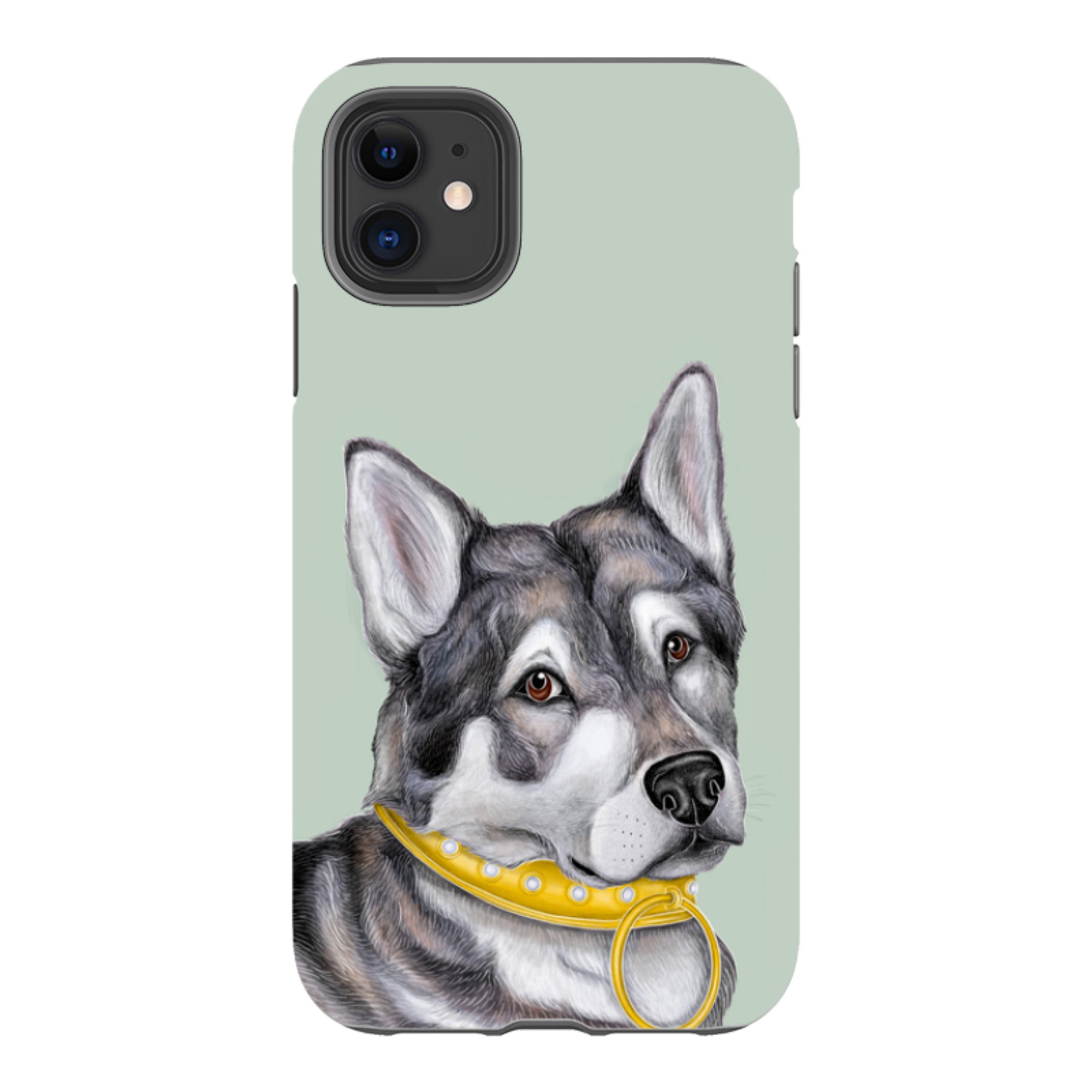 iPhone Tough Case - Huskey By Catherine Rowe