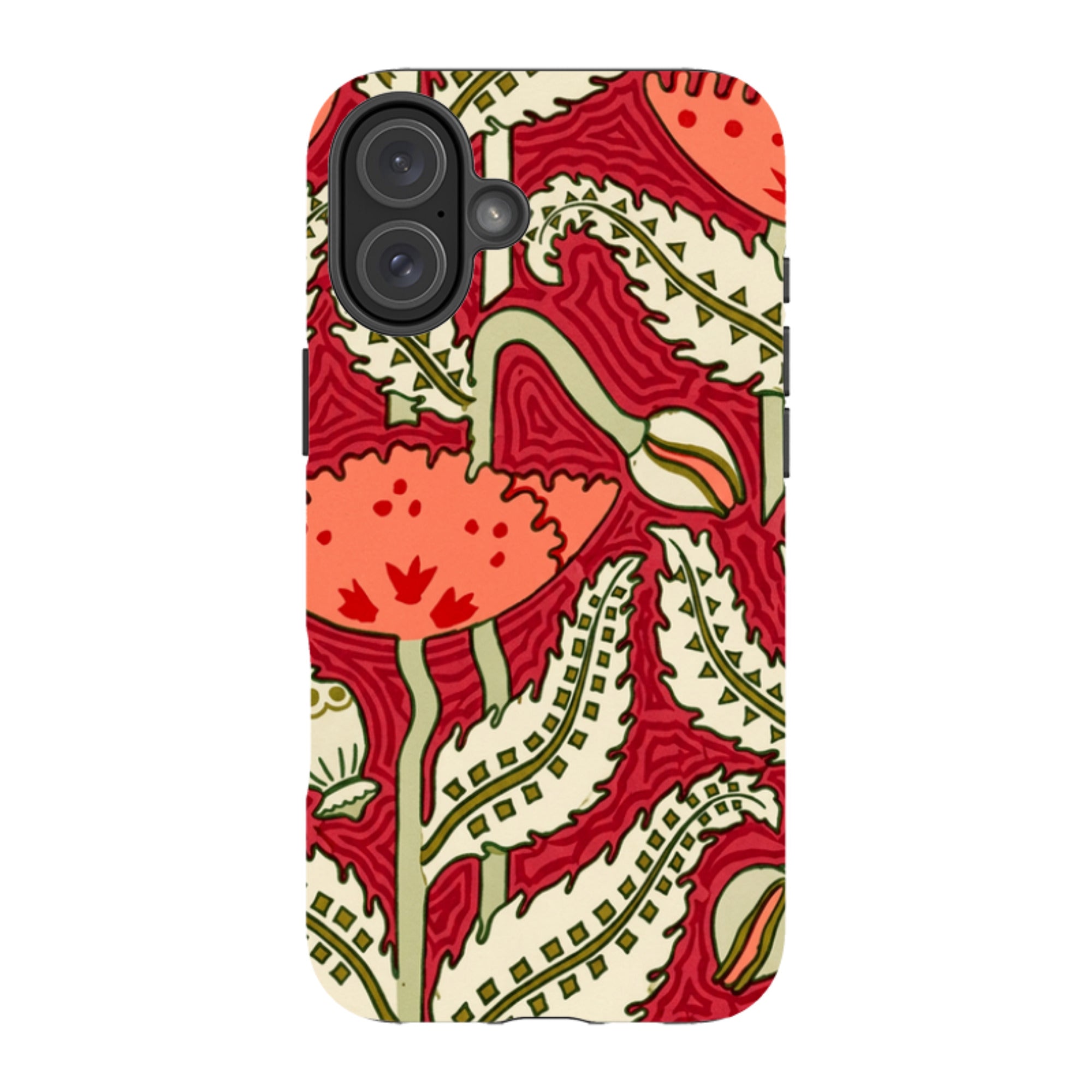 iPhone MagSafe Tough Case - William Morris Red Floral