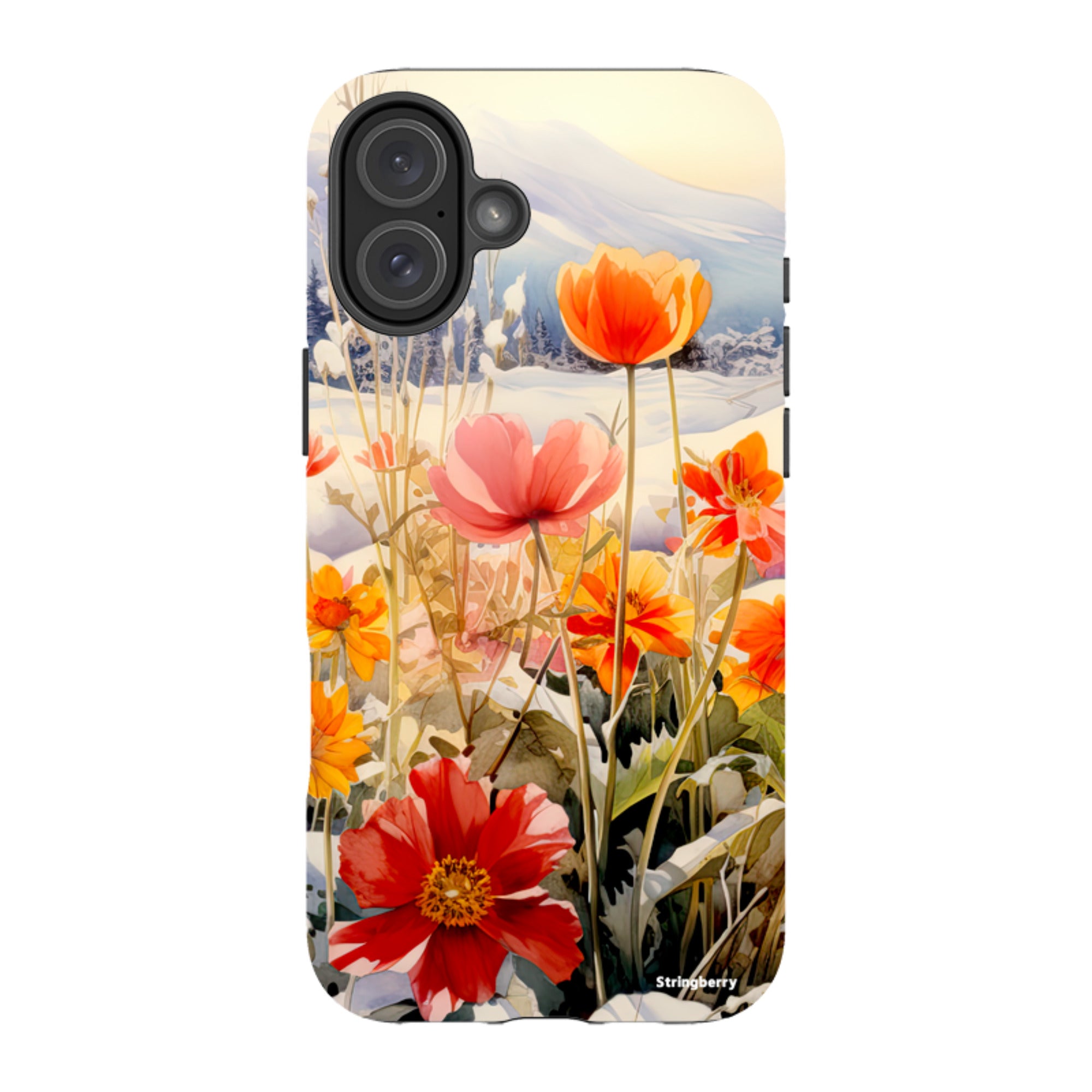 iPhone Tough Case - Winter Wild Flowers II