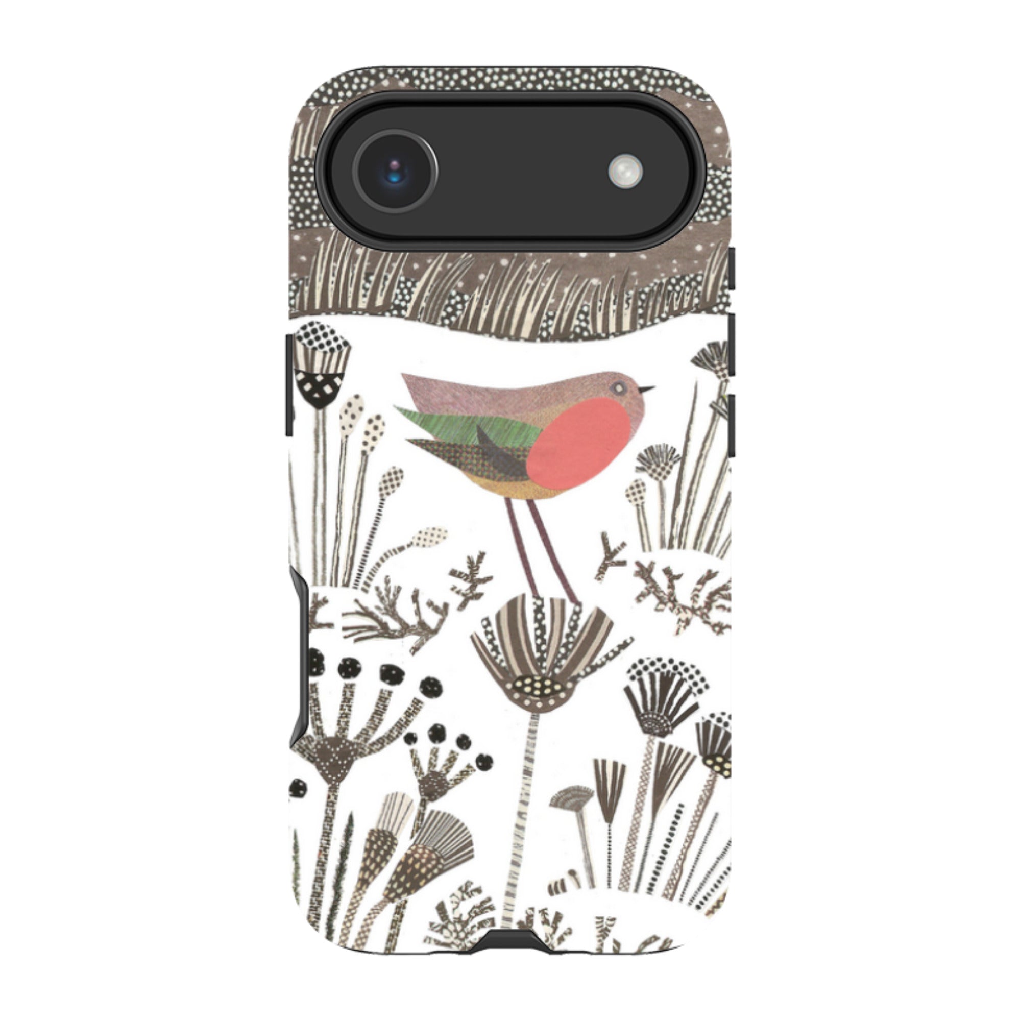 iPhone Tough Case - Robin in Snow By Jane Robbins