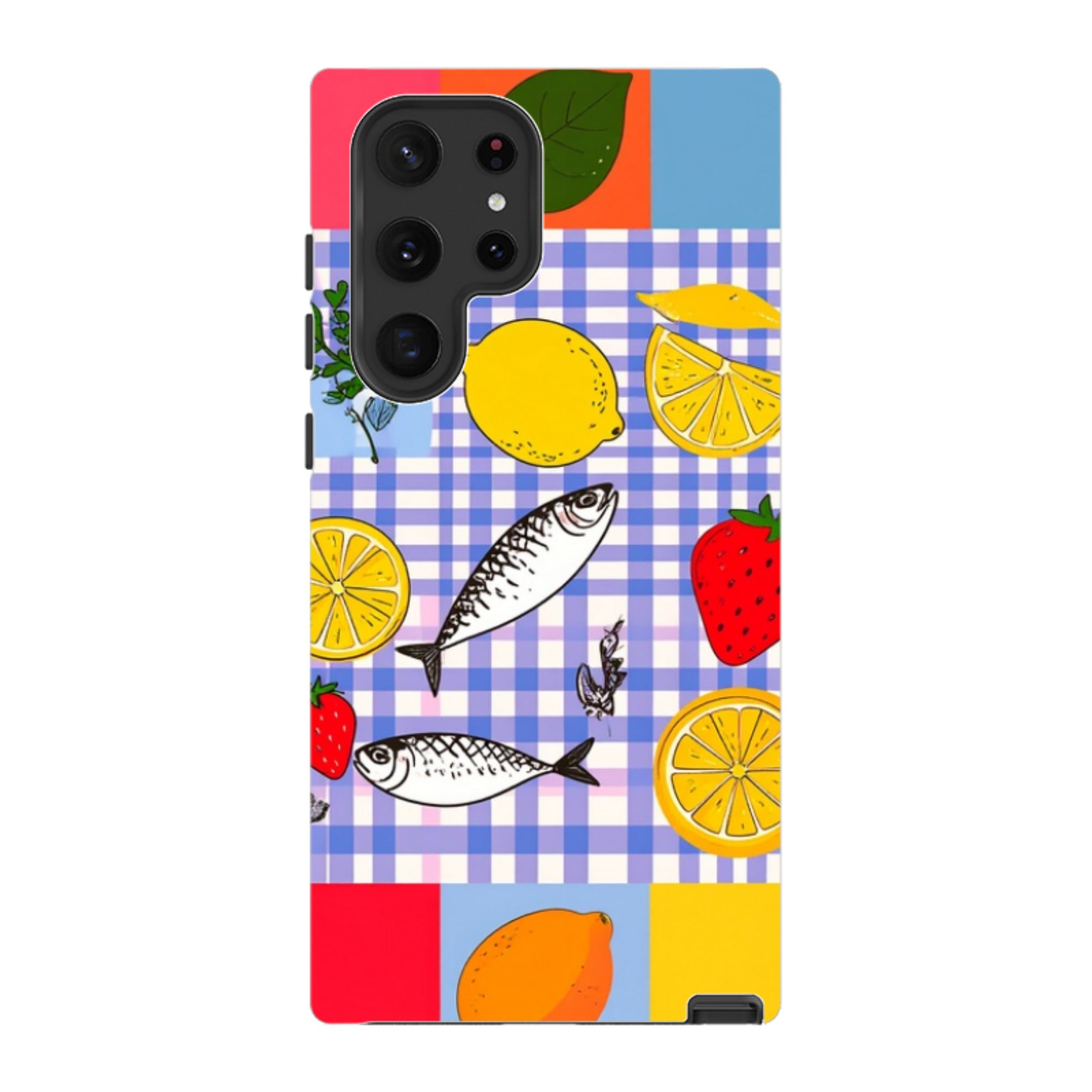 Samsung Tough Case - Sardines and Checks