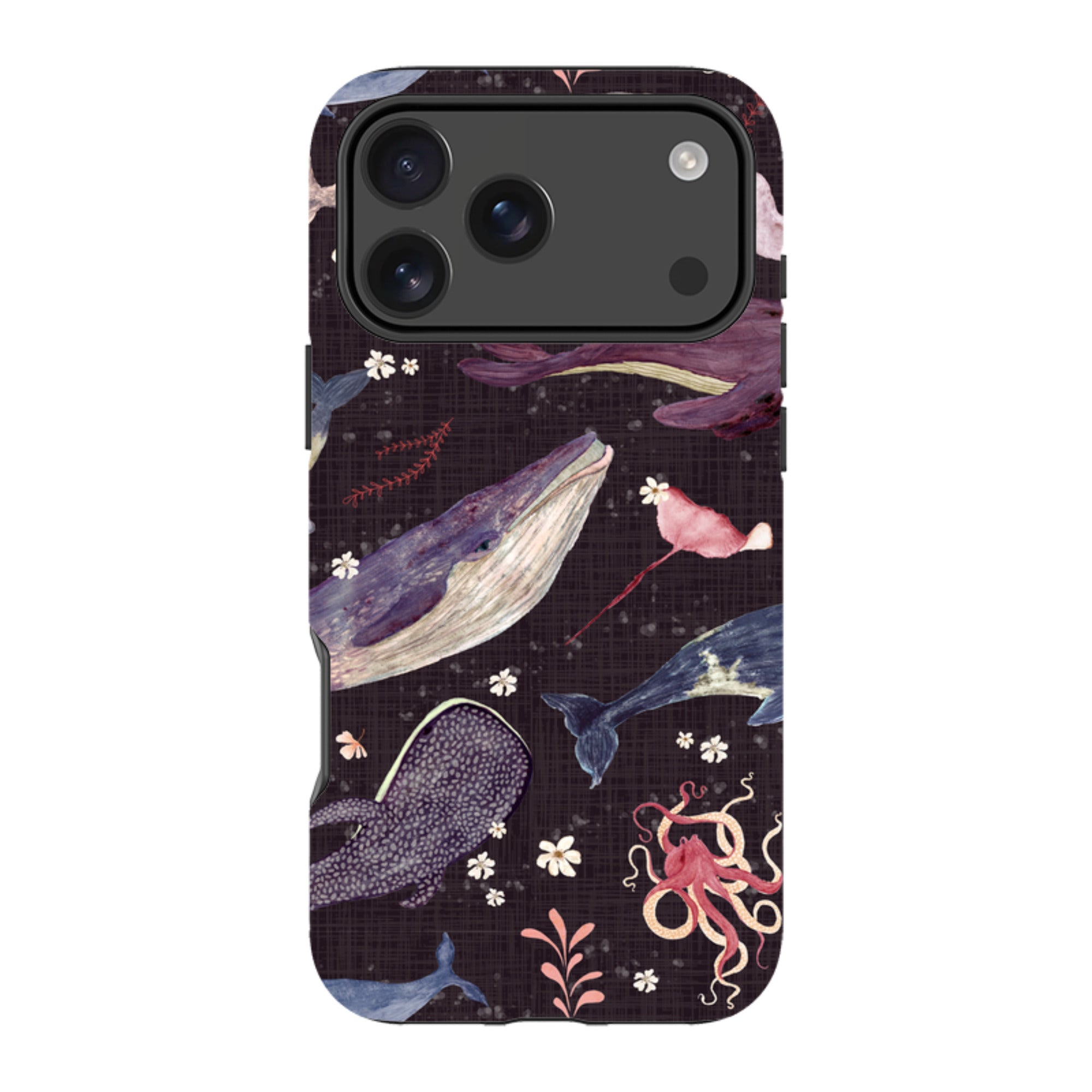 iPhone Tough Case - Whale Song Grape By Katherine Quinn