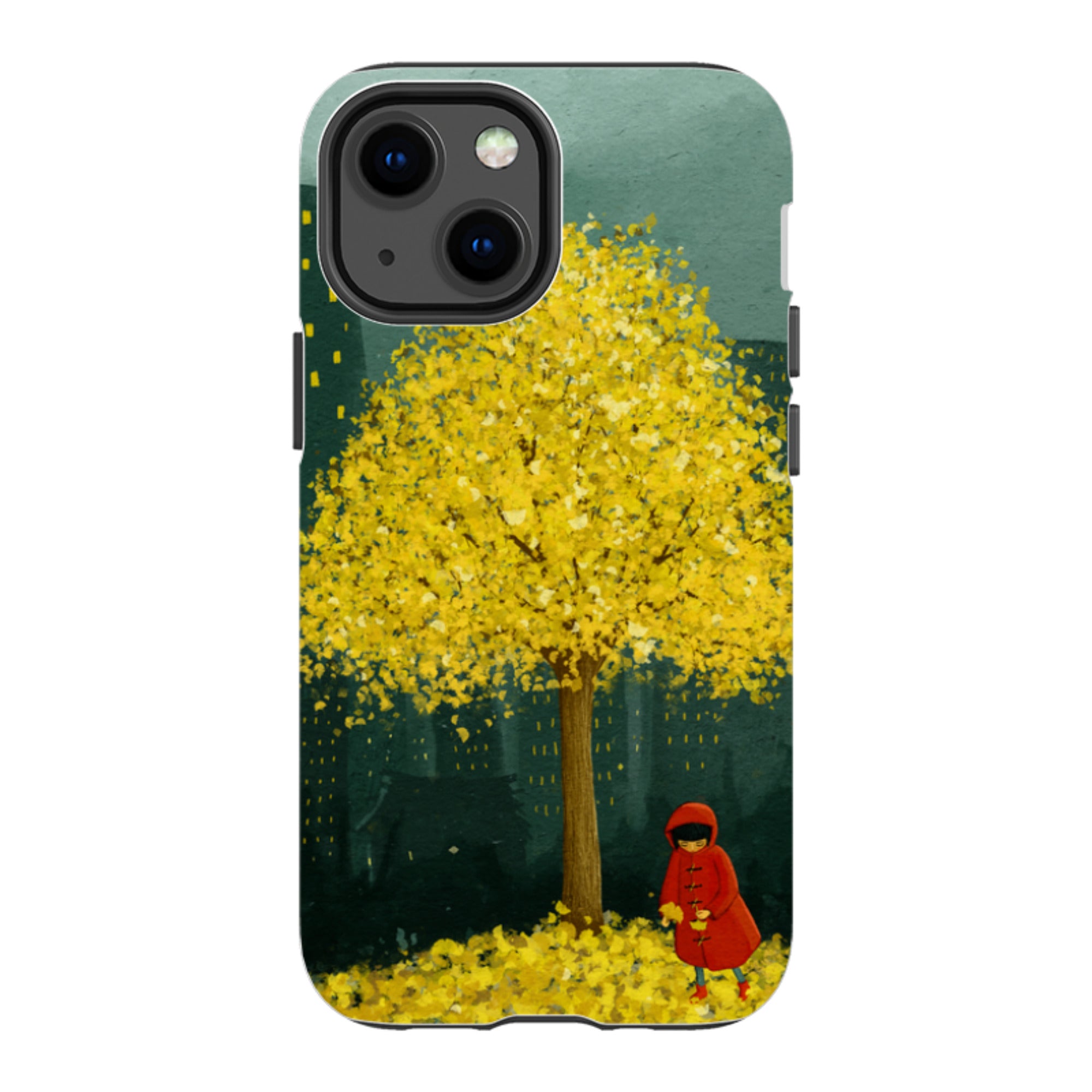 iPhone Tough Case - Gingko Tree By Maja Lindberg