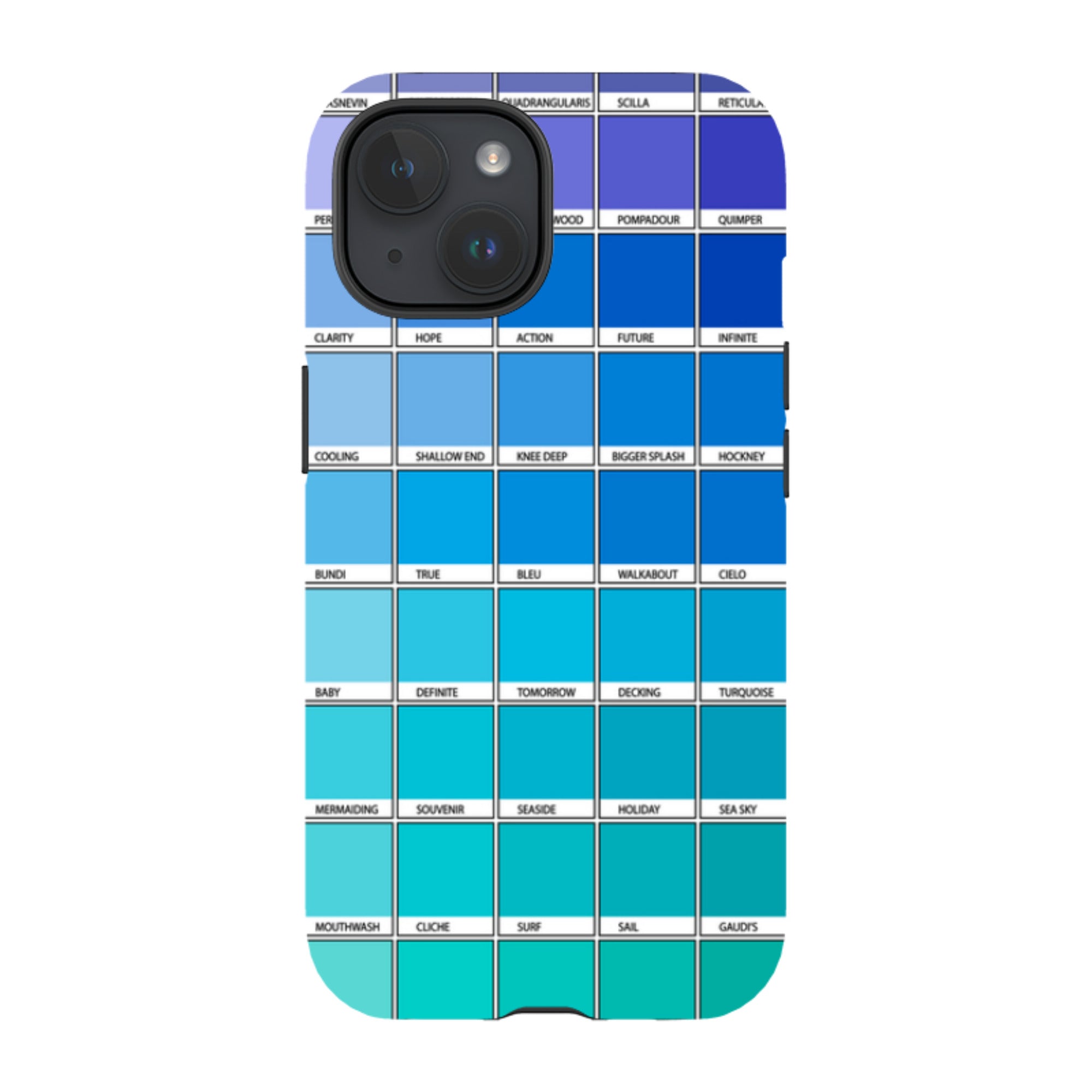 iPhone Tough Case - Blue Chromology By Kitty Joseph