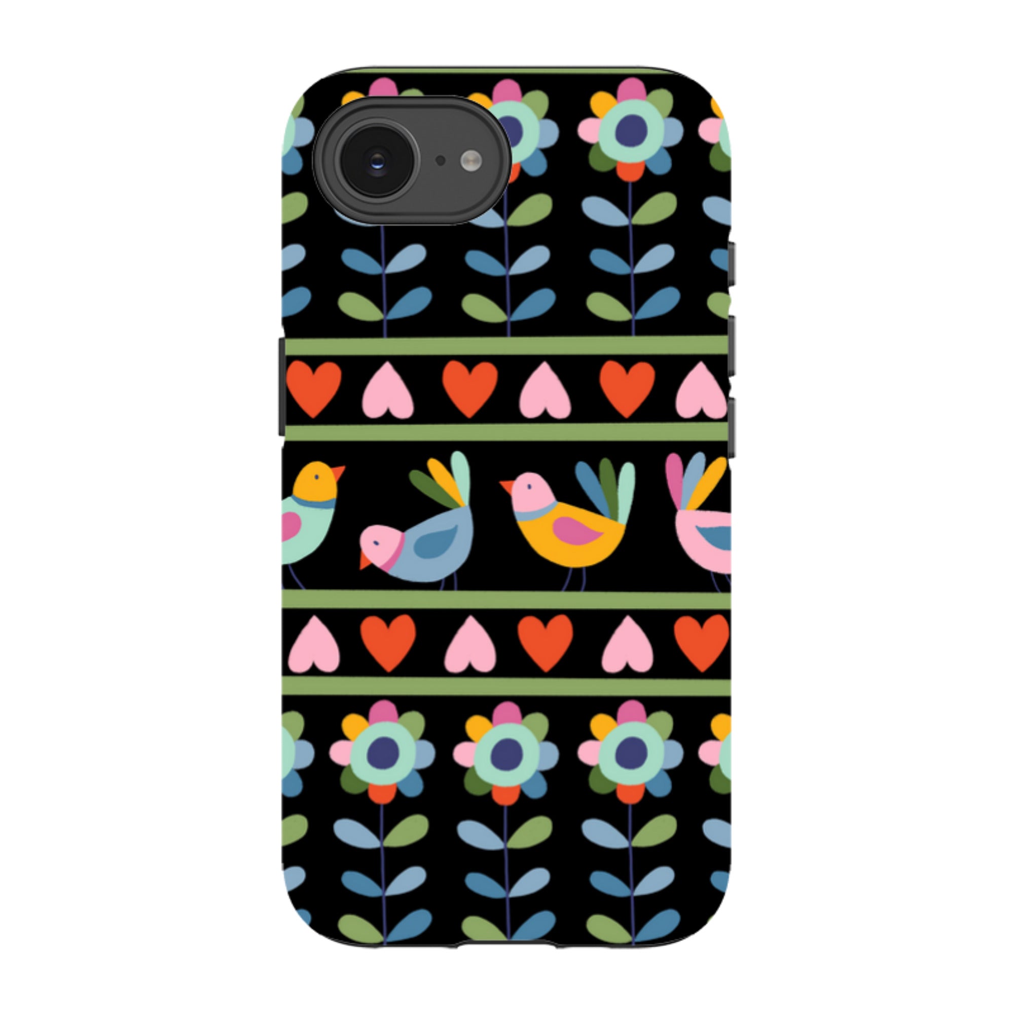 iPhone Tough Case - Folky Birds II By Suzy Taylor