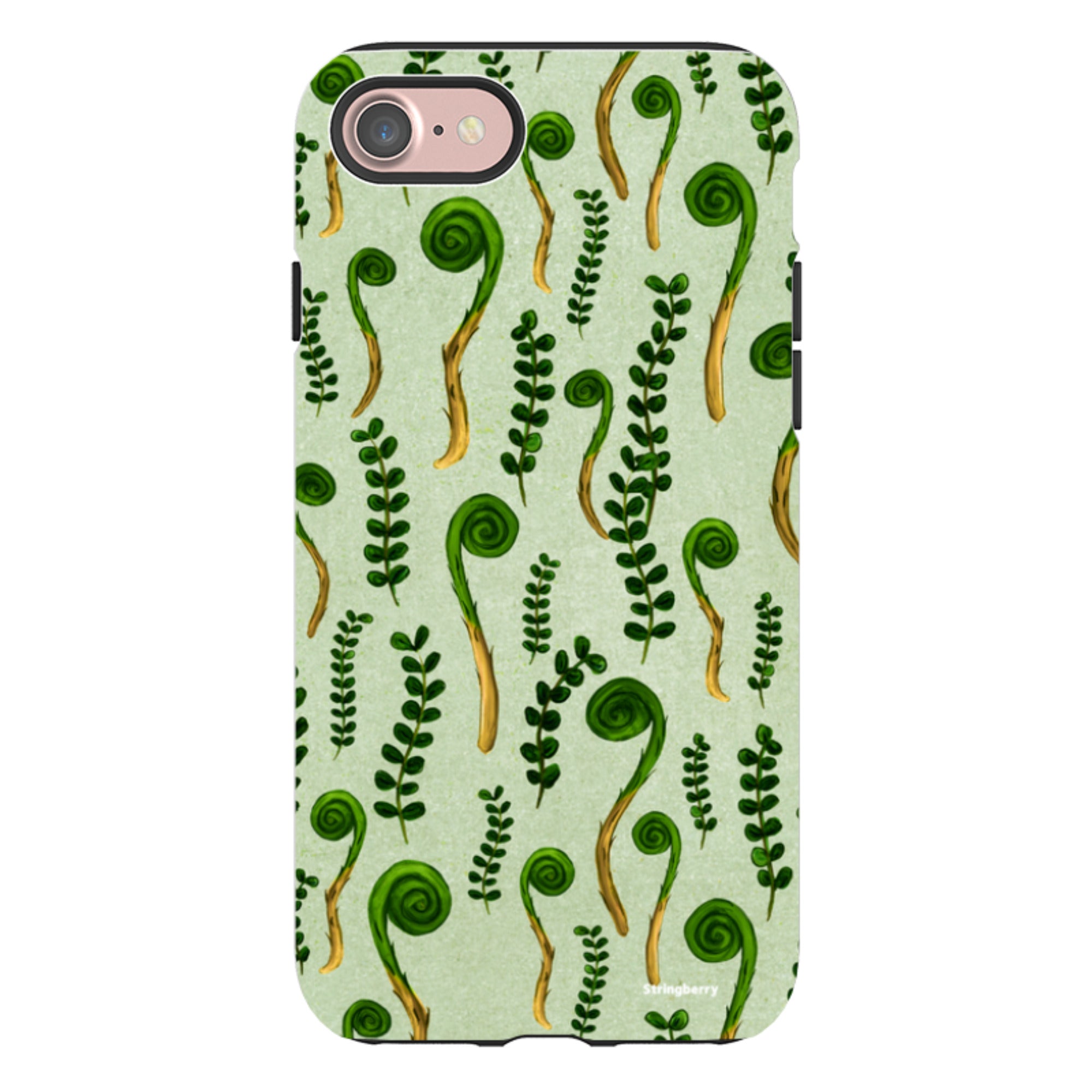 iPhone Tough Case - Fern Fronds By Katherine Quinn