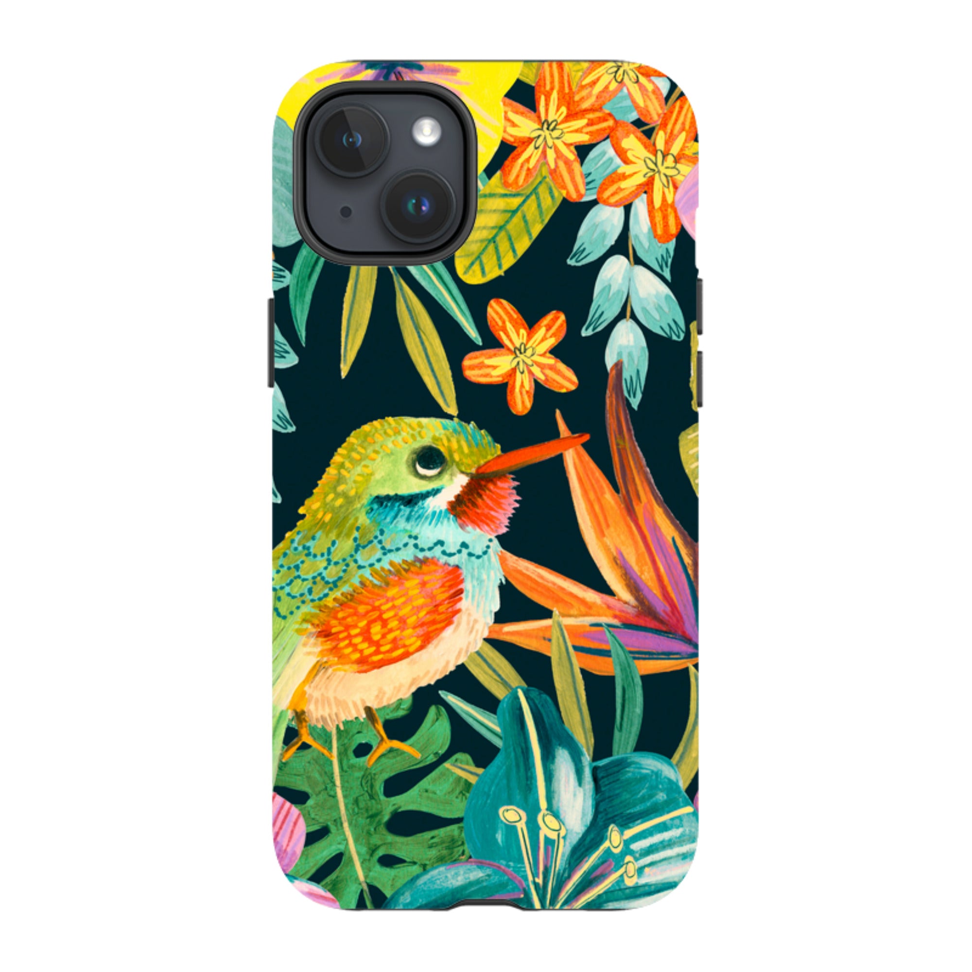 iPhone Tough Case - Tropical Bird By Caroline Bonne Muller