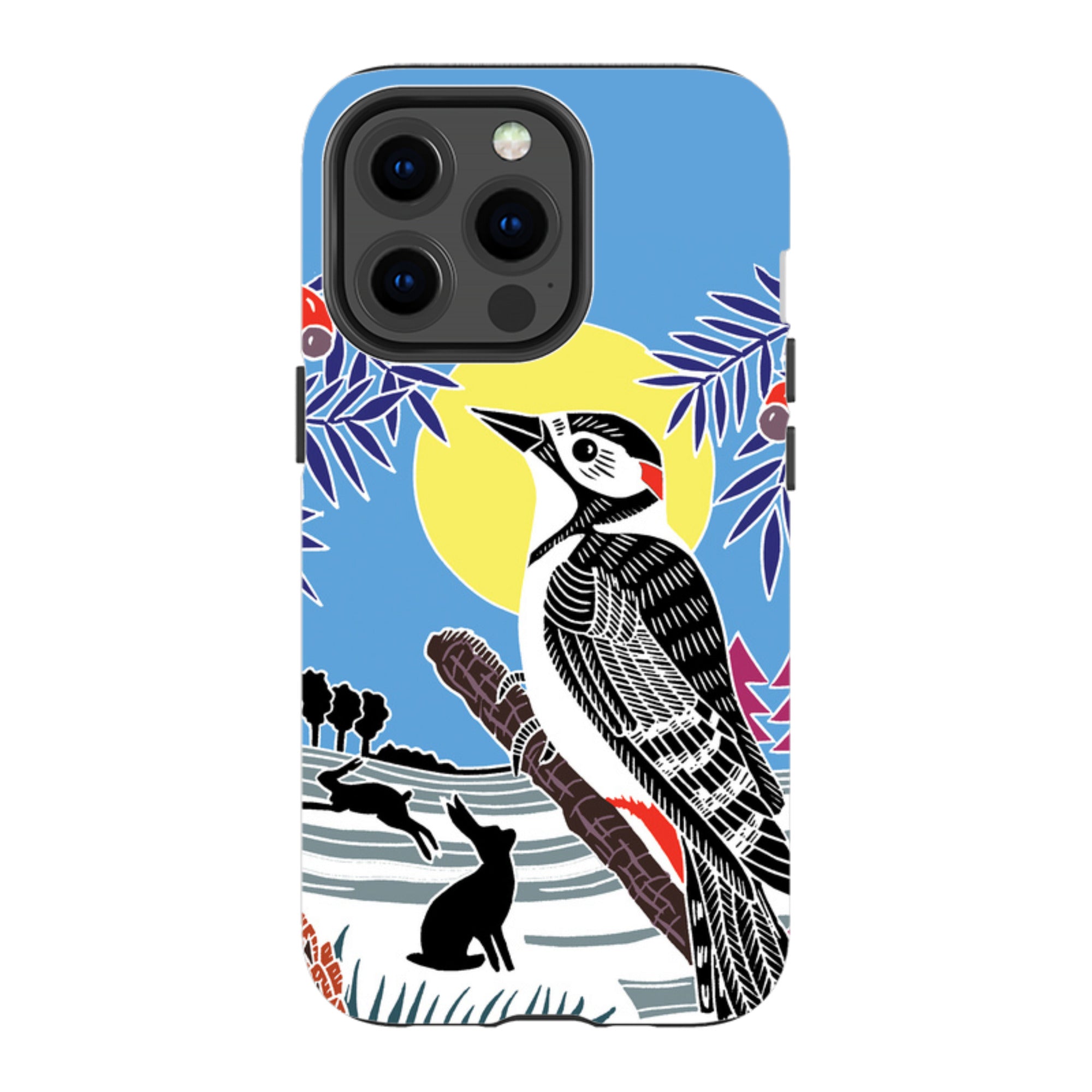 iPhone Tough Case - Woodpecker Yellow By Kate Heiss