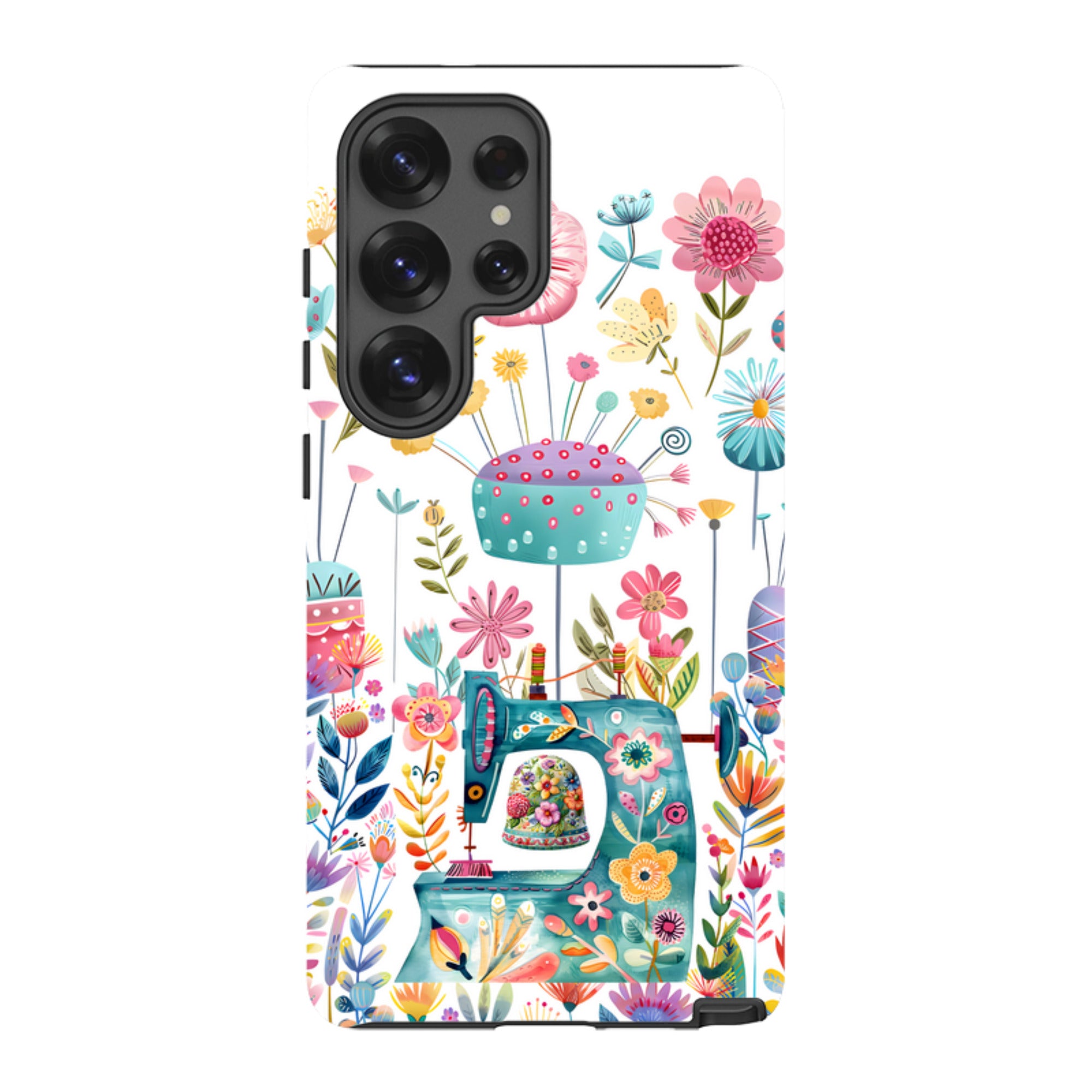 Samsung Tough  Case - Floral Sewing Machine