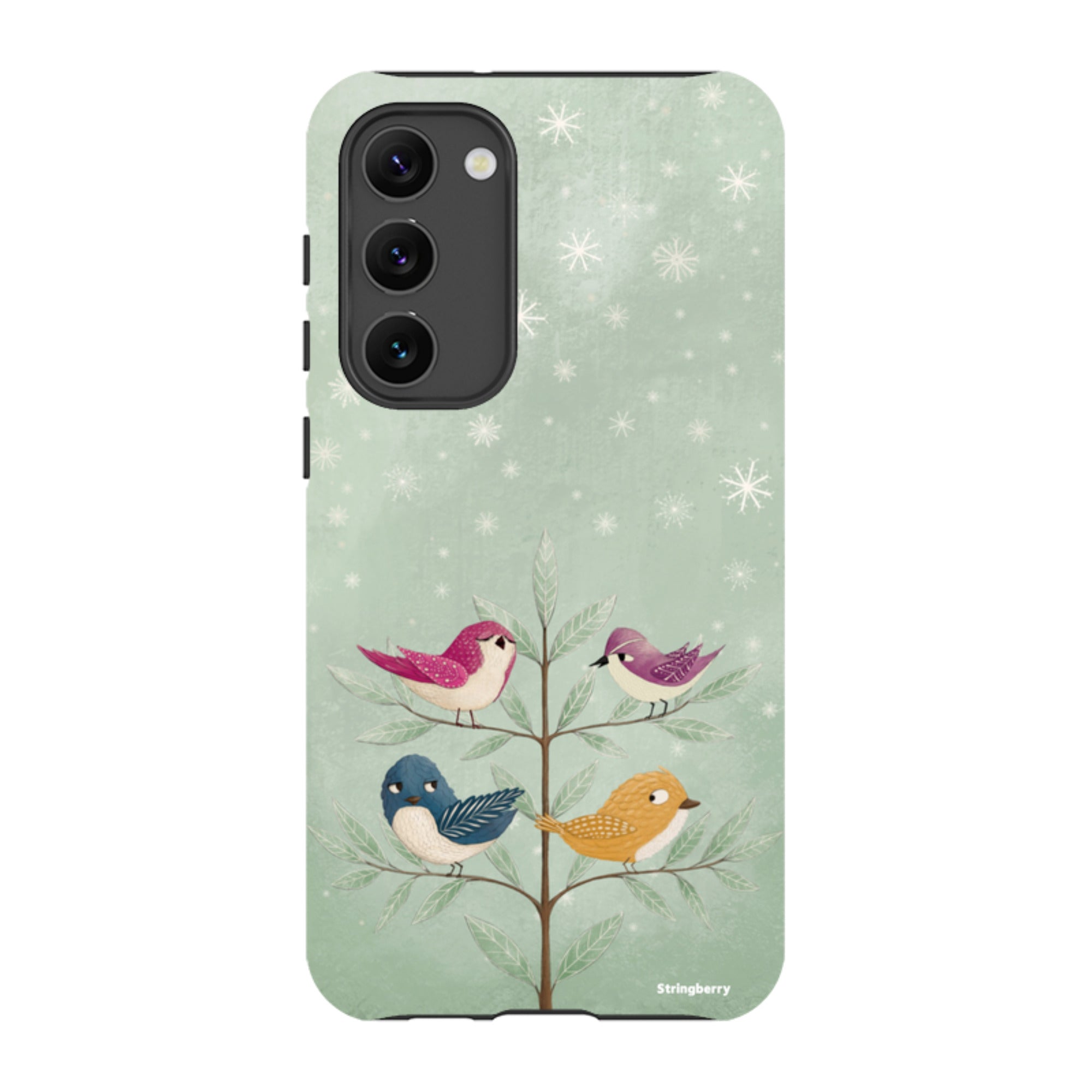 Samsung Tough Case - Garden Birds Aqua By Maja Lindberg