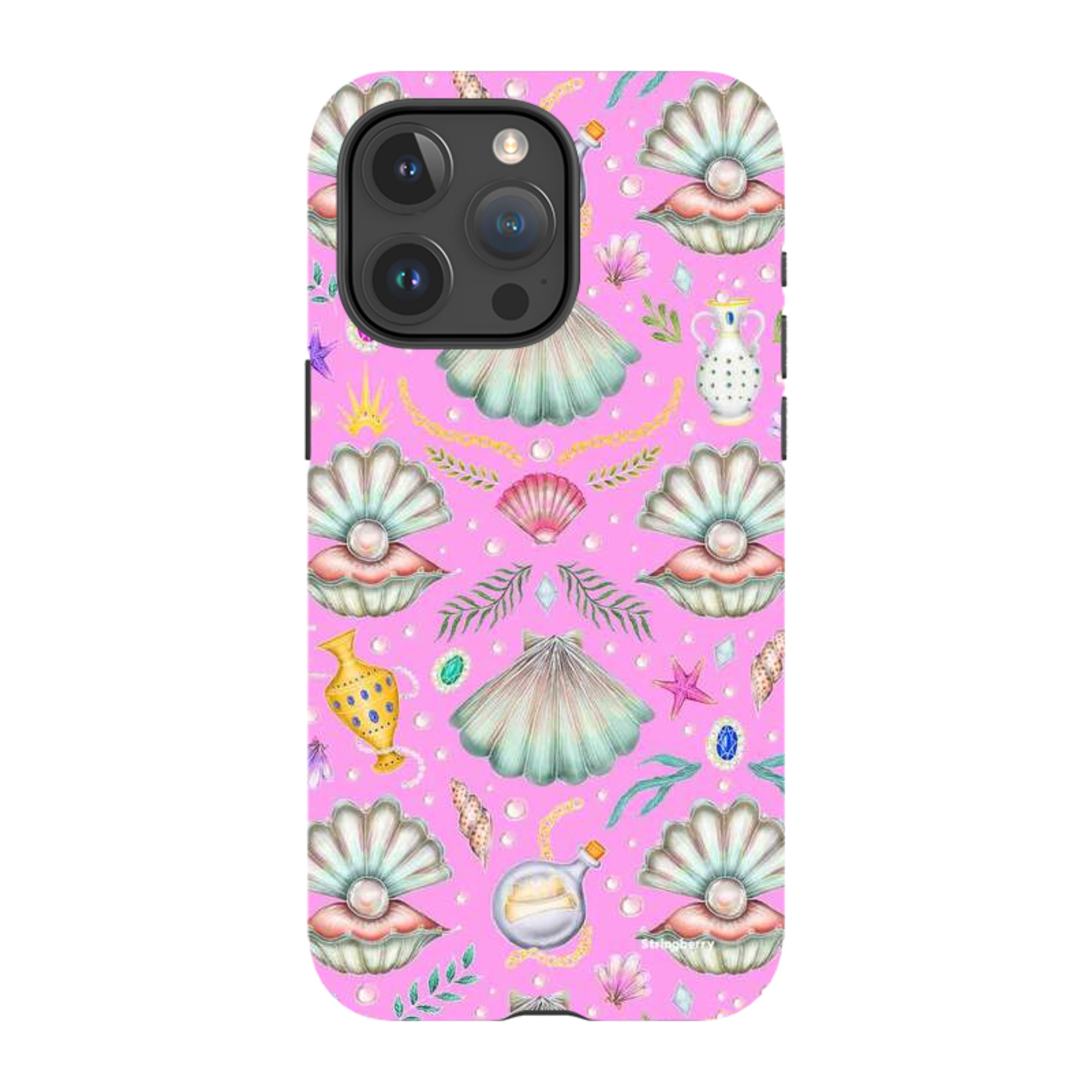 iPhone Tough Case - Pearl's Fantasy Candy Pink By Catherine Rowe