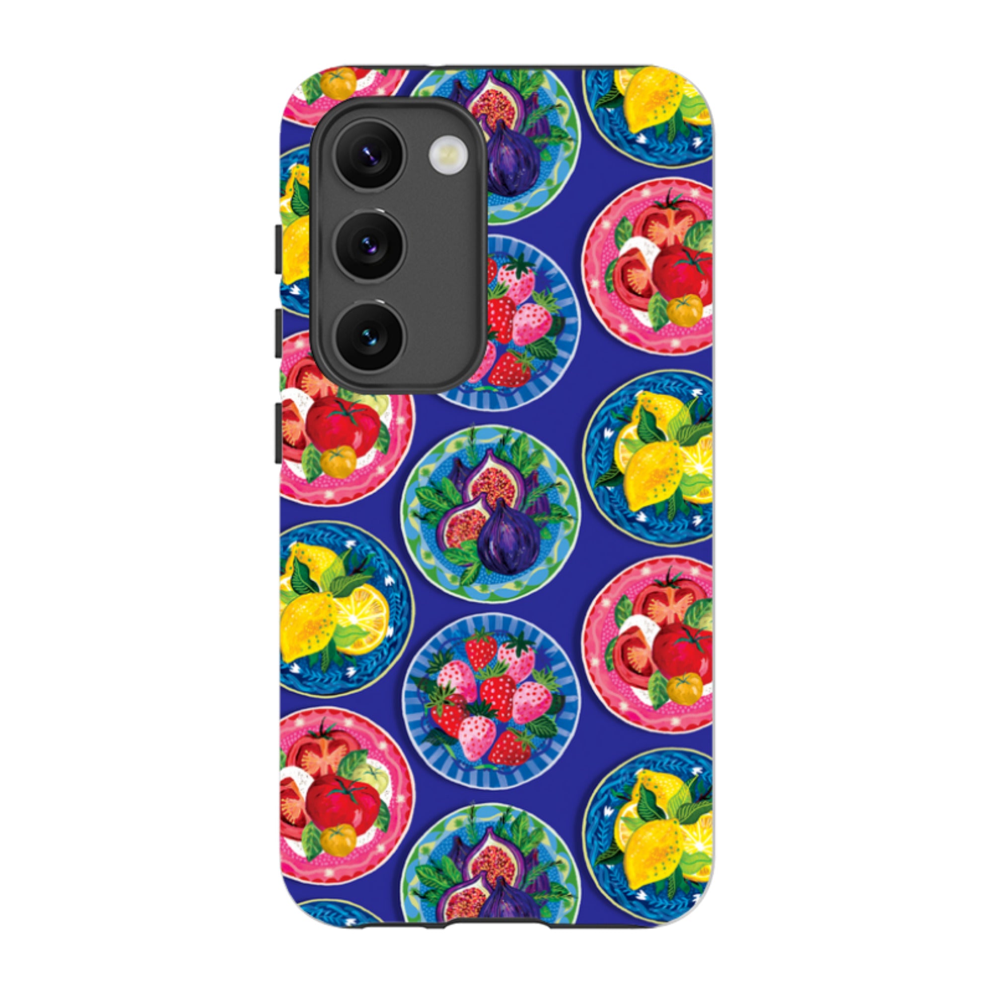 Samsung Tough  Case - Summer Plates Blue By Emma Frances Grant
