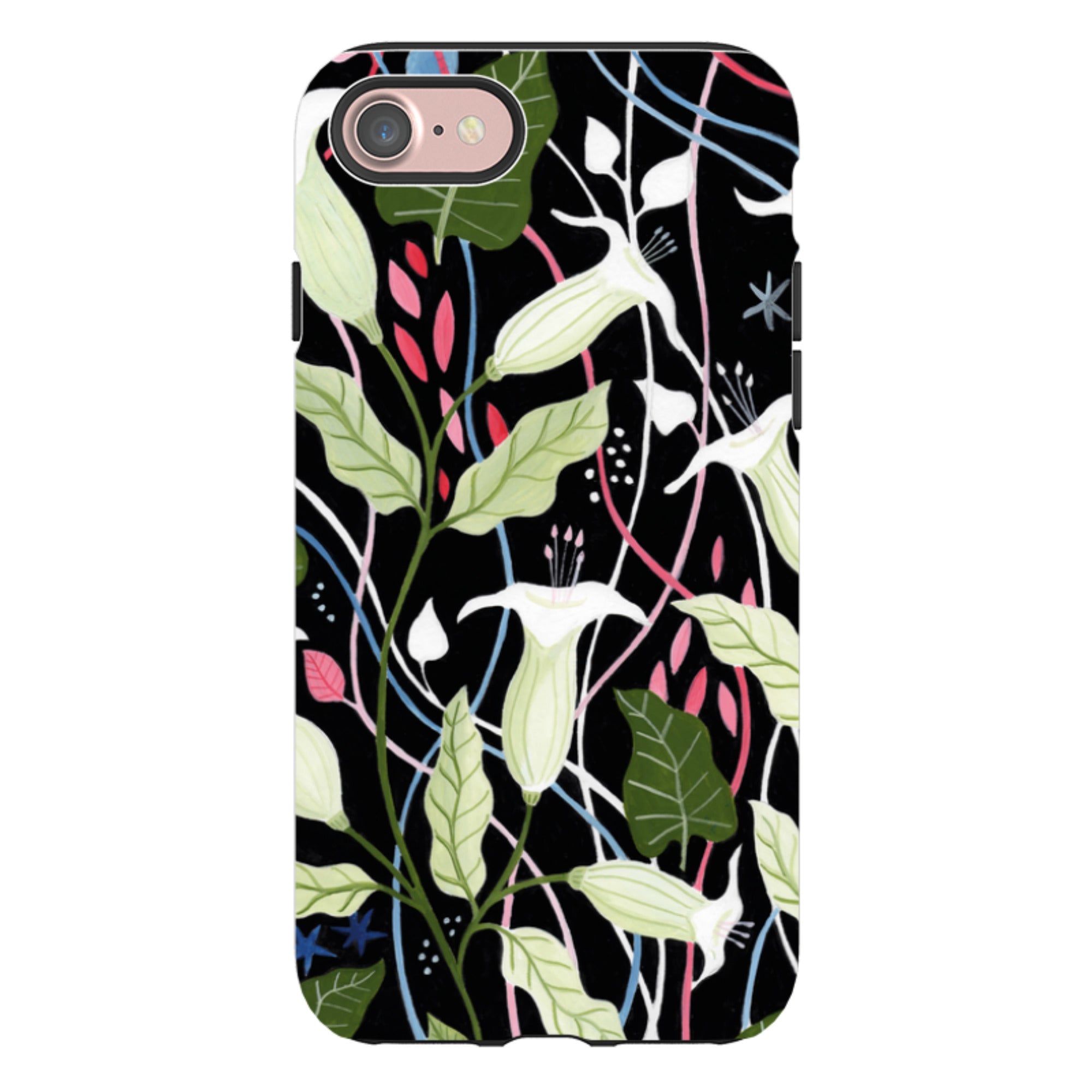 iPhone Tough Case - Trumpet Flowers By Bex Parkin