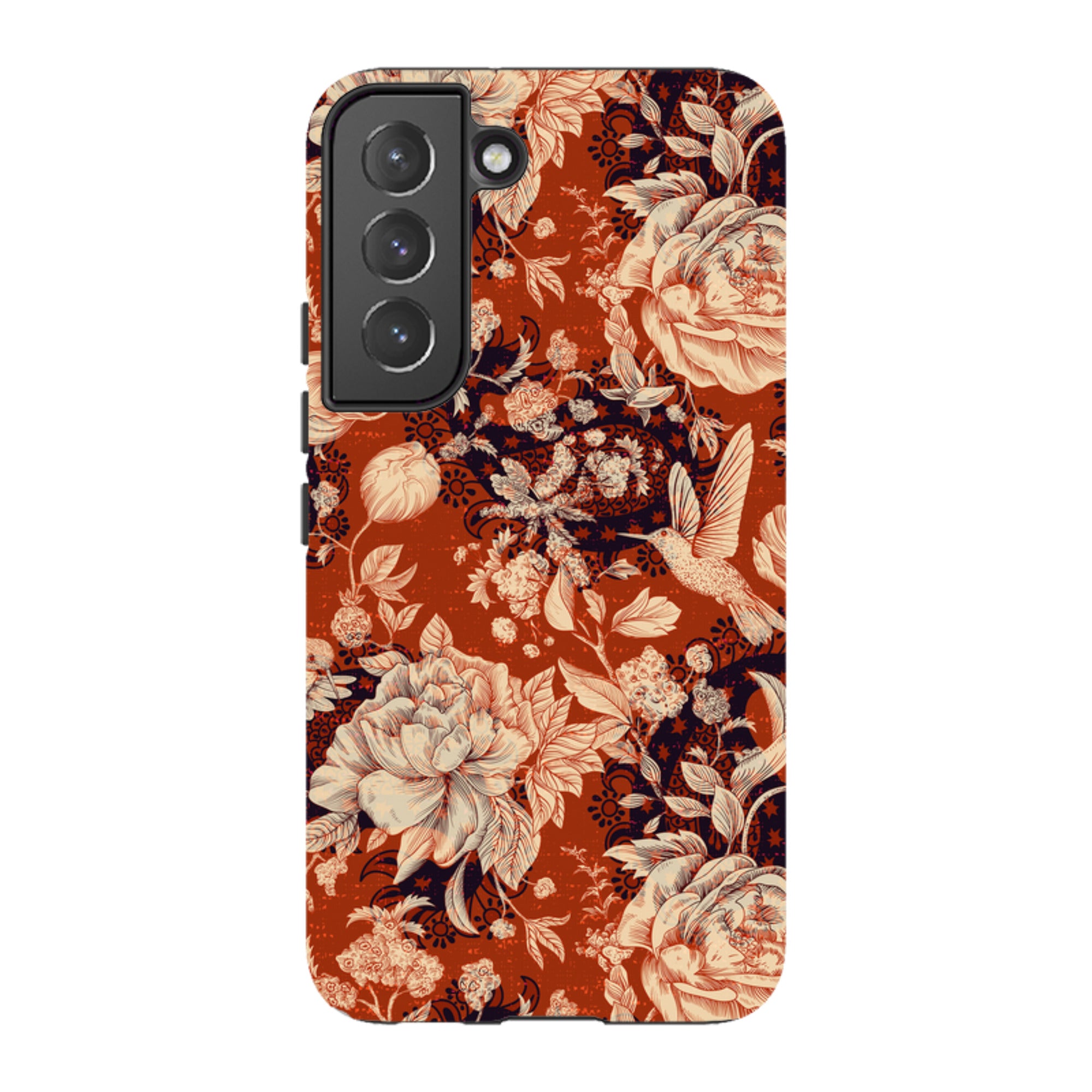 Samsung Tough Case - Brown Peonies